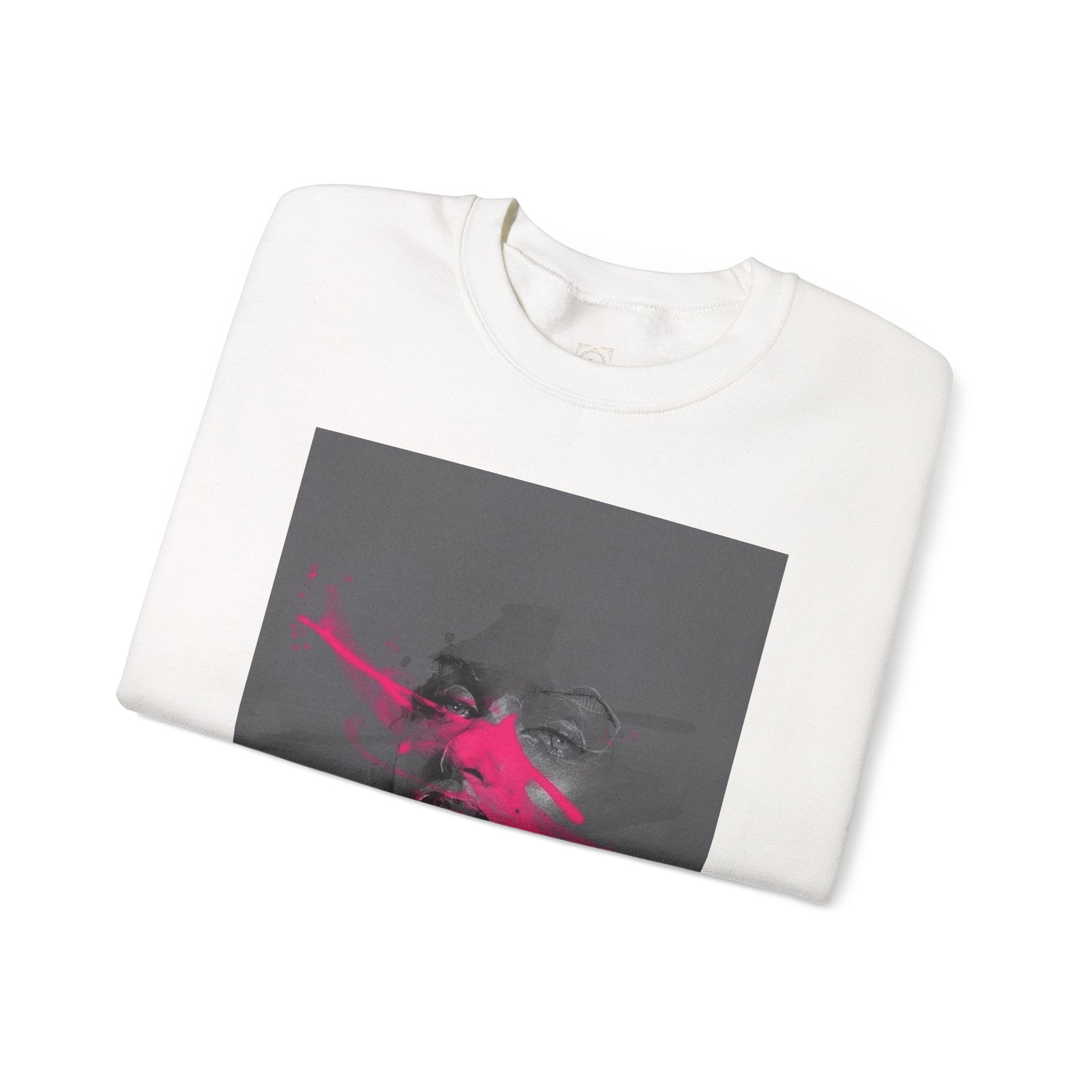 Graphic Sweatshirt — 'Out of This World' Neon Portrait Crewneck