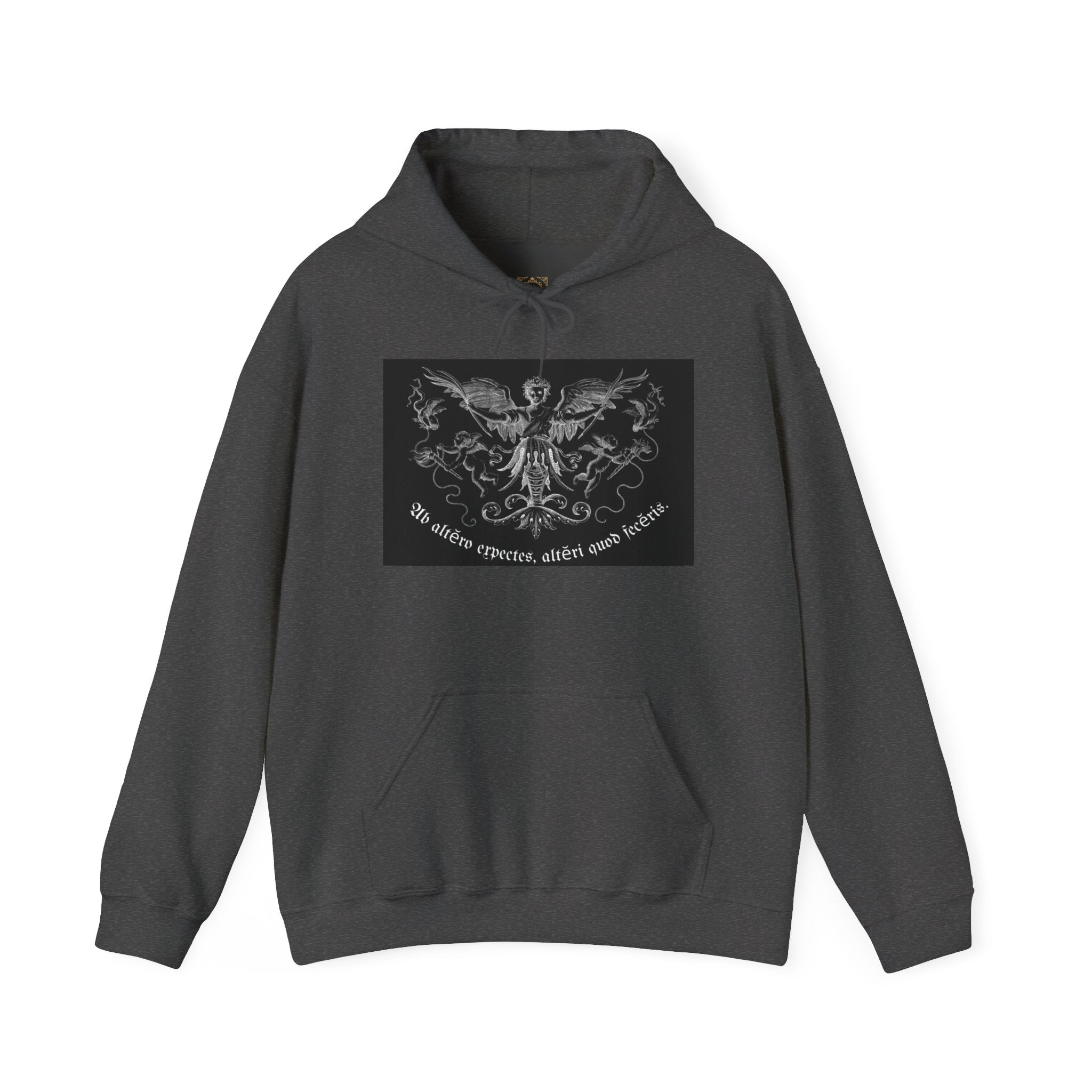 Phoenix Crest Hoodie — "We alone create, alone save, alone" Gothic Graphic Sweatshirt
