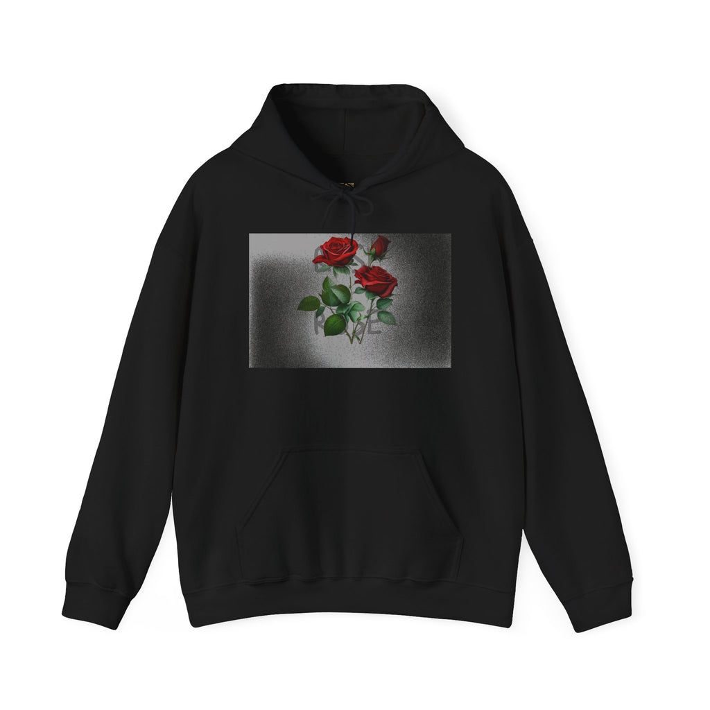 Rose Bloom Hoodie — Vintage Red Roses Graphic Pullover