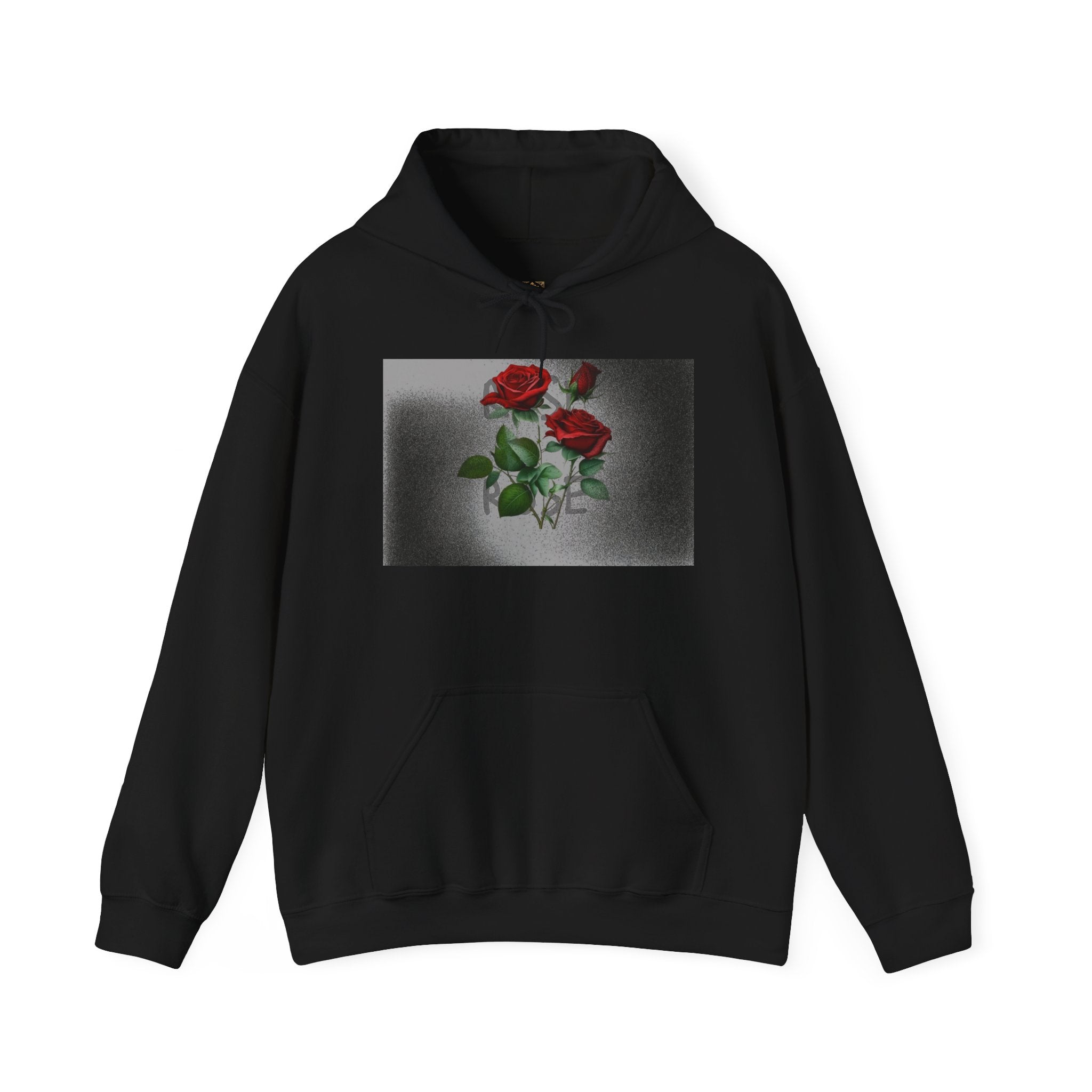 Rose Bloom Hoodie — Vintage Red Roses Graphic Pullover