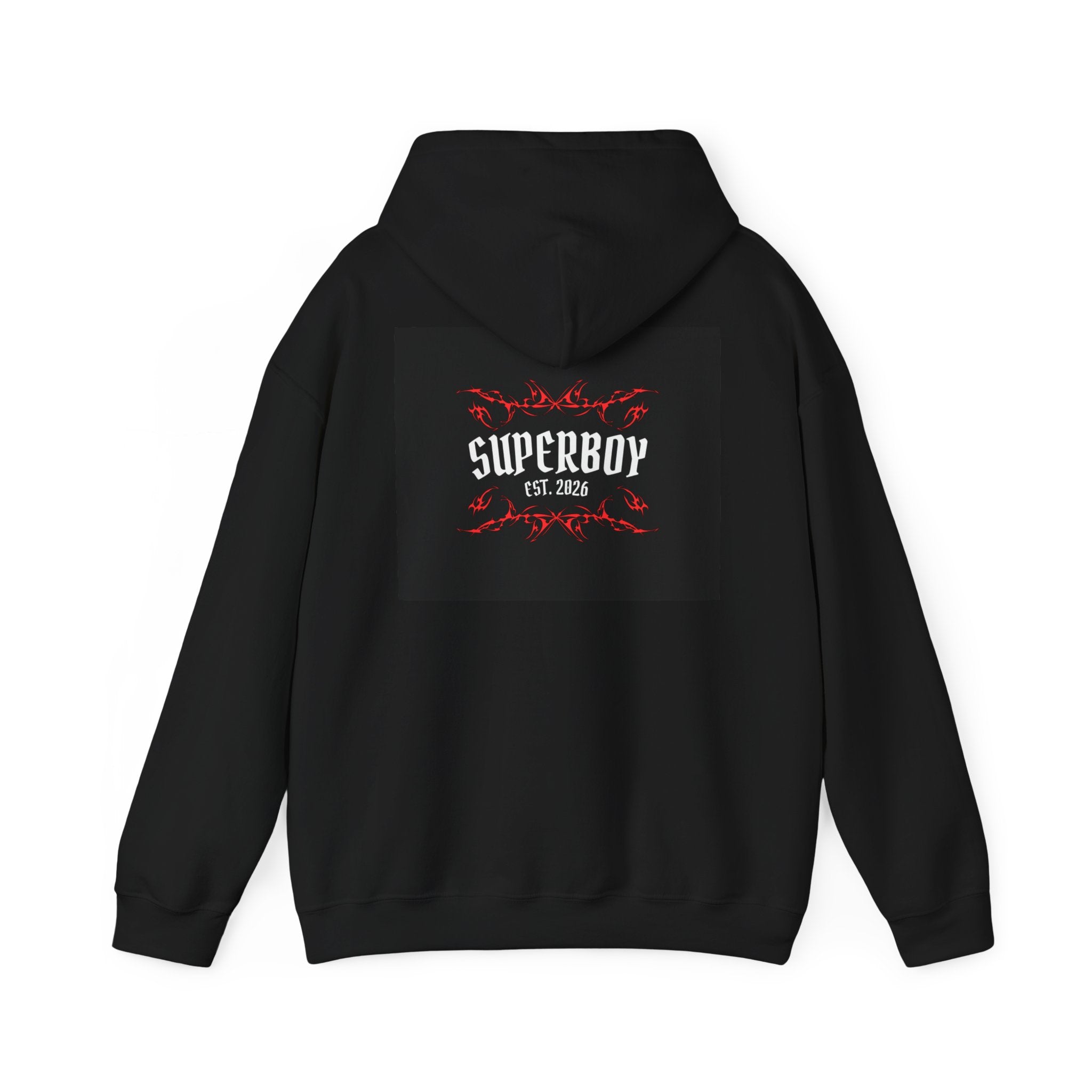 Superboy Hoodie — Vintage Crest 'Superboy Est. 2026' Graphic Pullover
