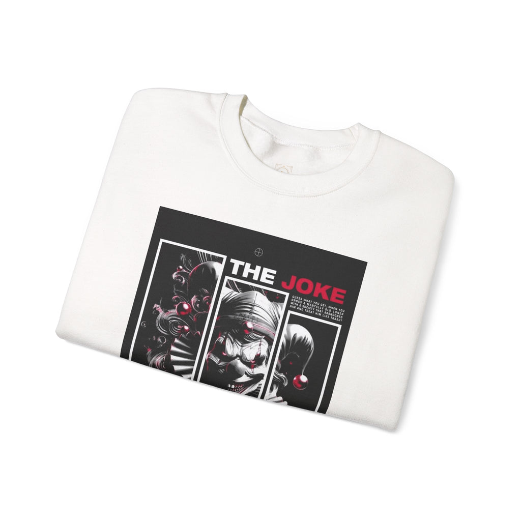 Creepy Clown "The Joke Is On You" Crewneck Sweatshirt
