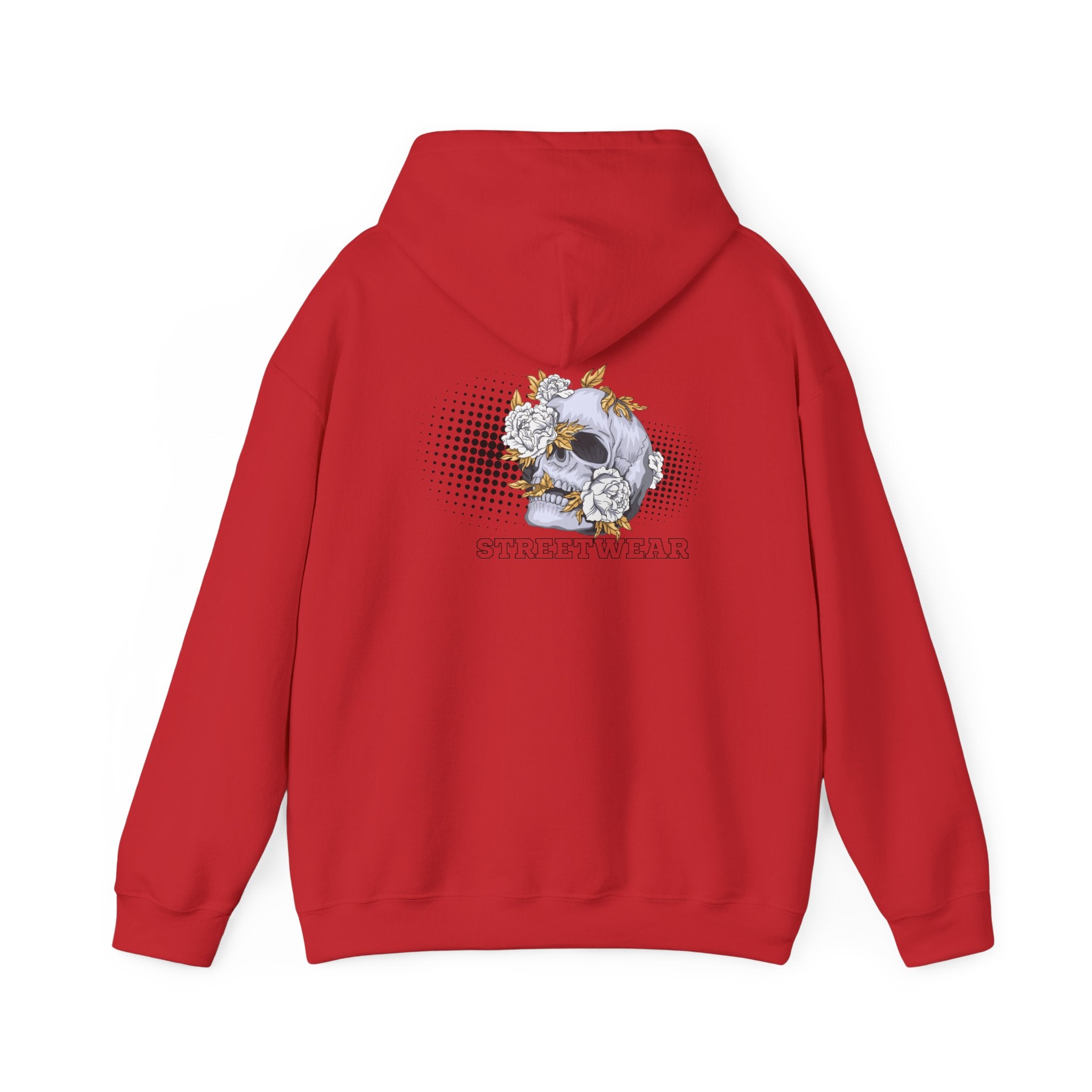 Floral Skull Hoodie — Vintage Botanical Skull Graphic Sweatshirt