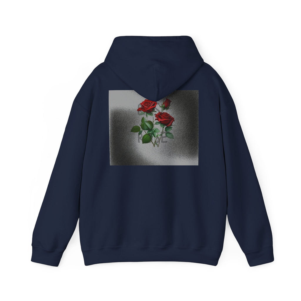 Rose Bloom Hoodie — Vintage Red Roses Graphic Pullover