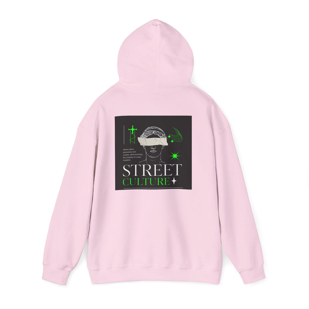 Street Culture Hoodie — Neon Green Graphic Urban Skull Sweatshirt