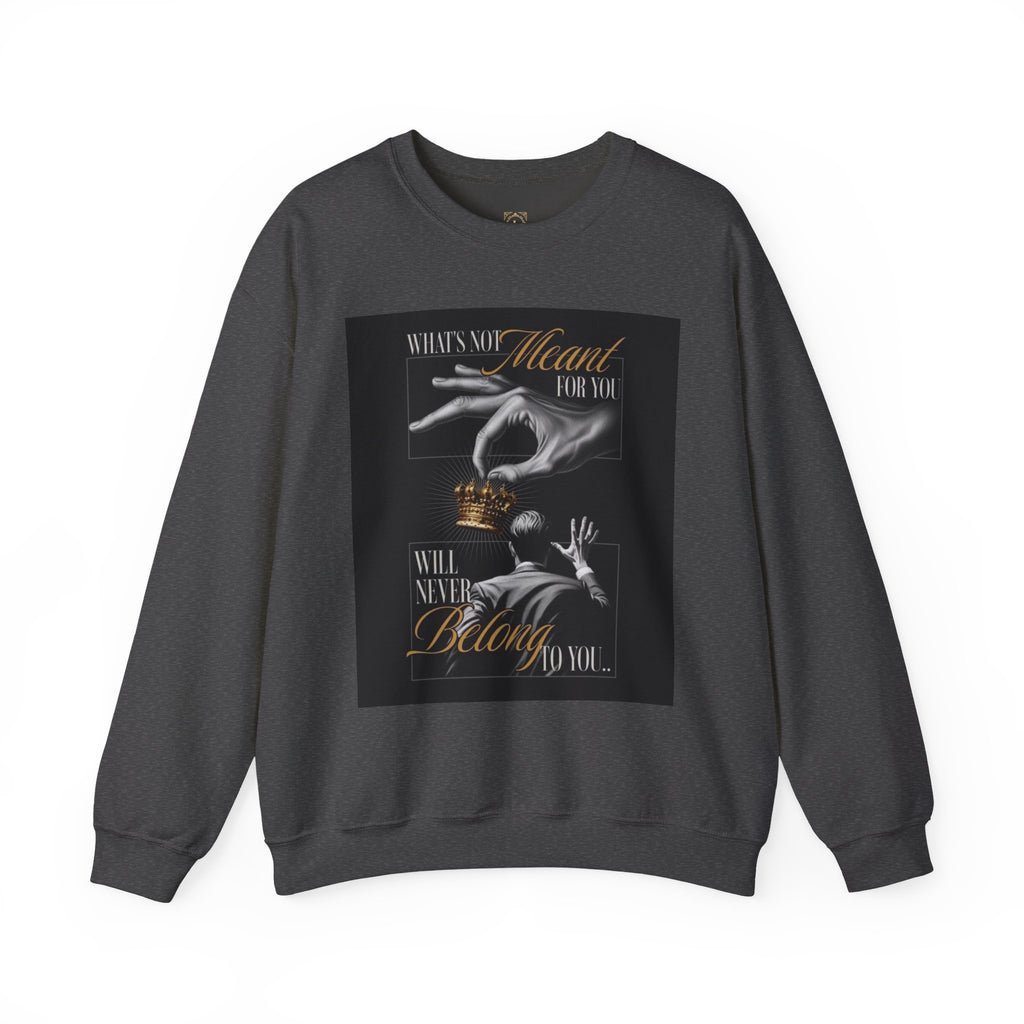 Crewneck Sweatshirt — 'What's My Heart For You' Inspirational Graphic Crewneck