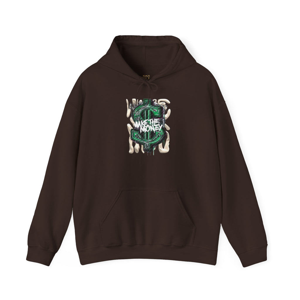 Make The Money Hoodie — Green Dollar Sign Graphic Pullover