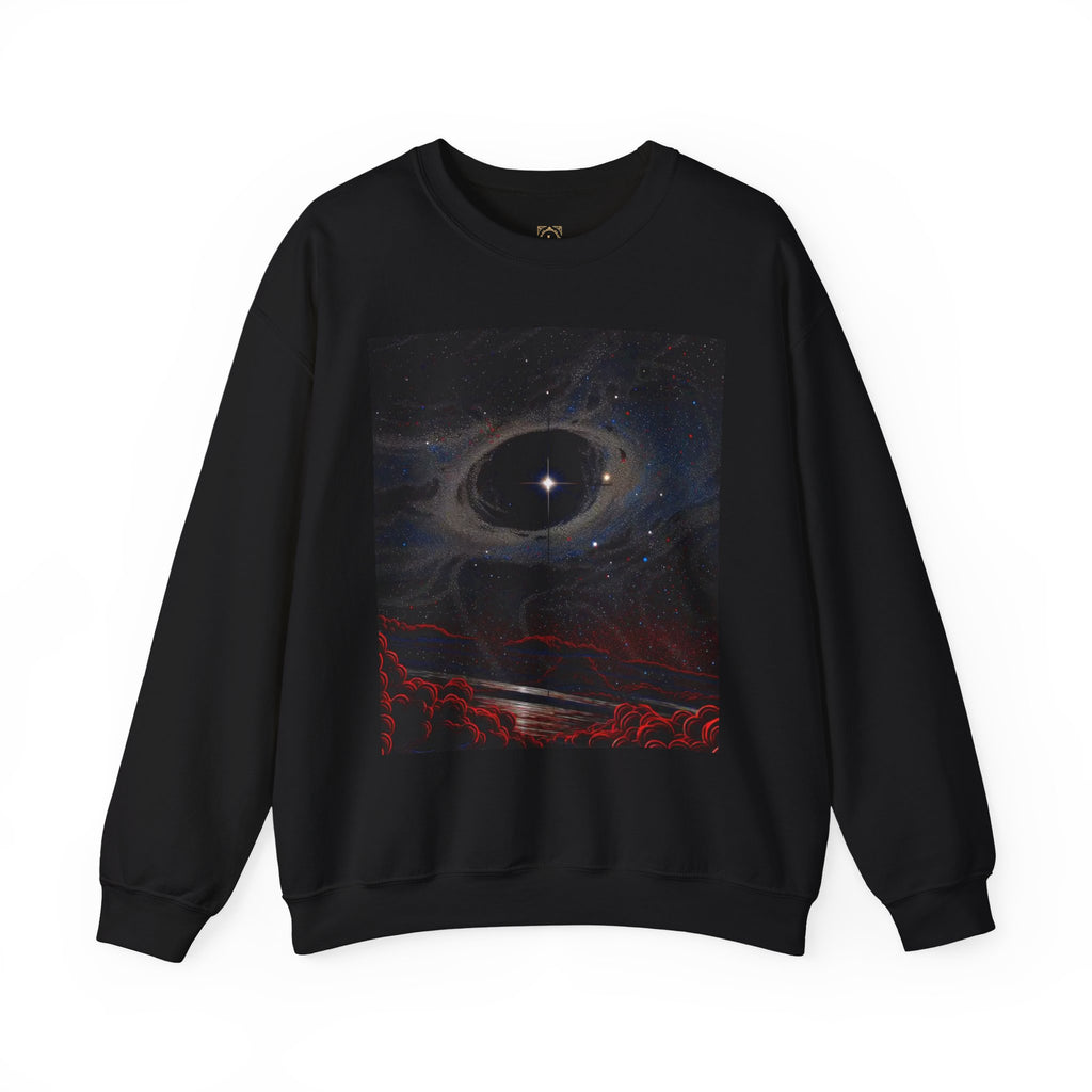 Cosmic Eclipse Crewneck Sweatshirt — 'Legaciess' Logo Back