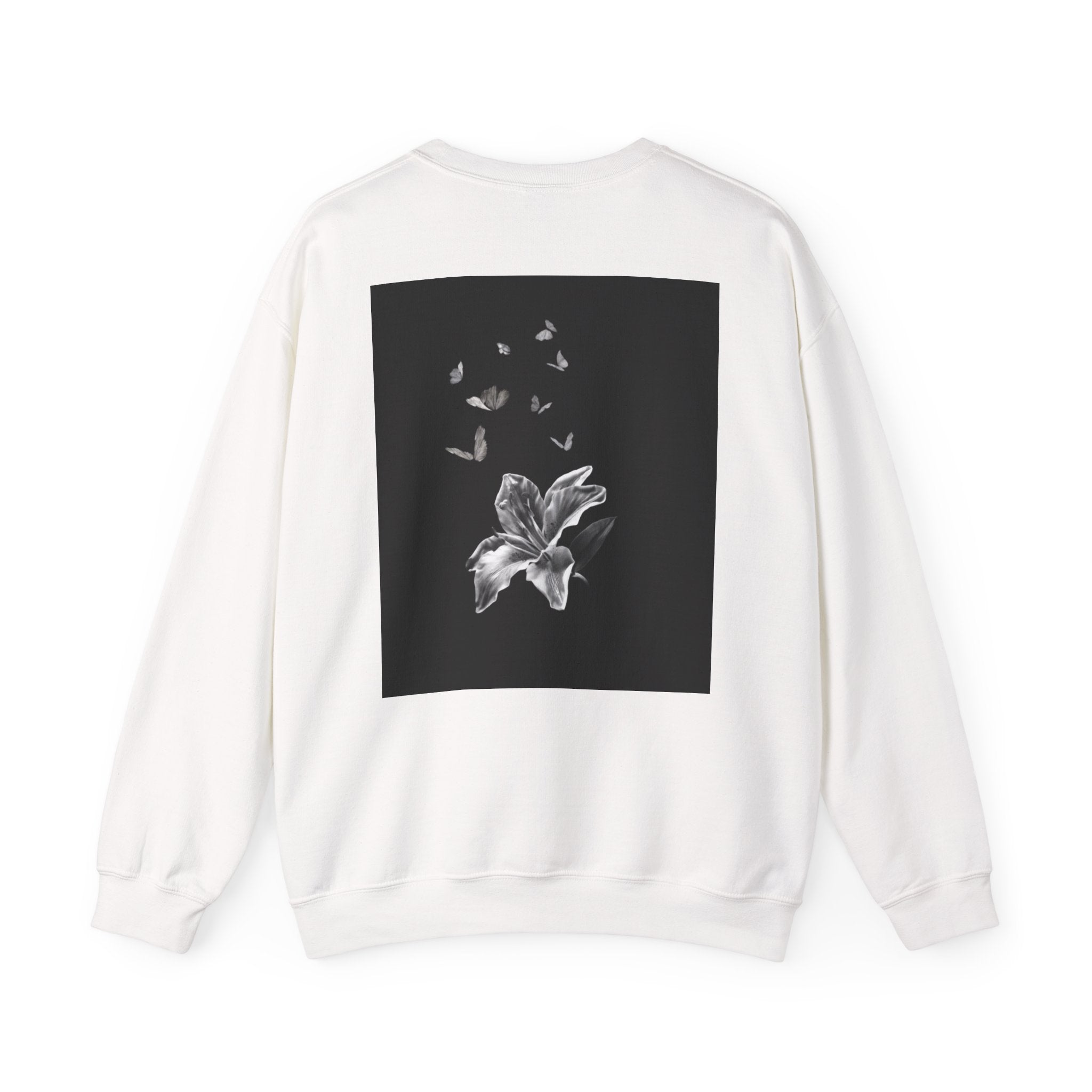 Floral Butterfly Crewneck Sweatshirt