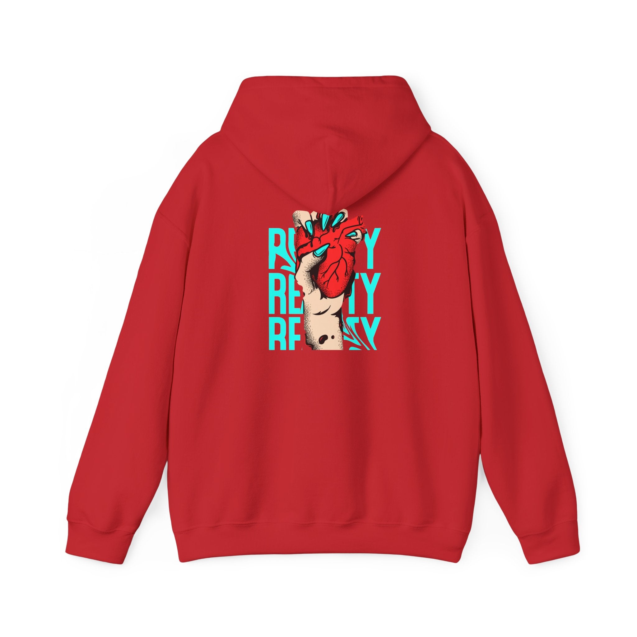 Heart in Hand Hoodie — 'Ready' Graphic Pullover