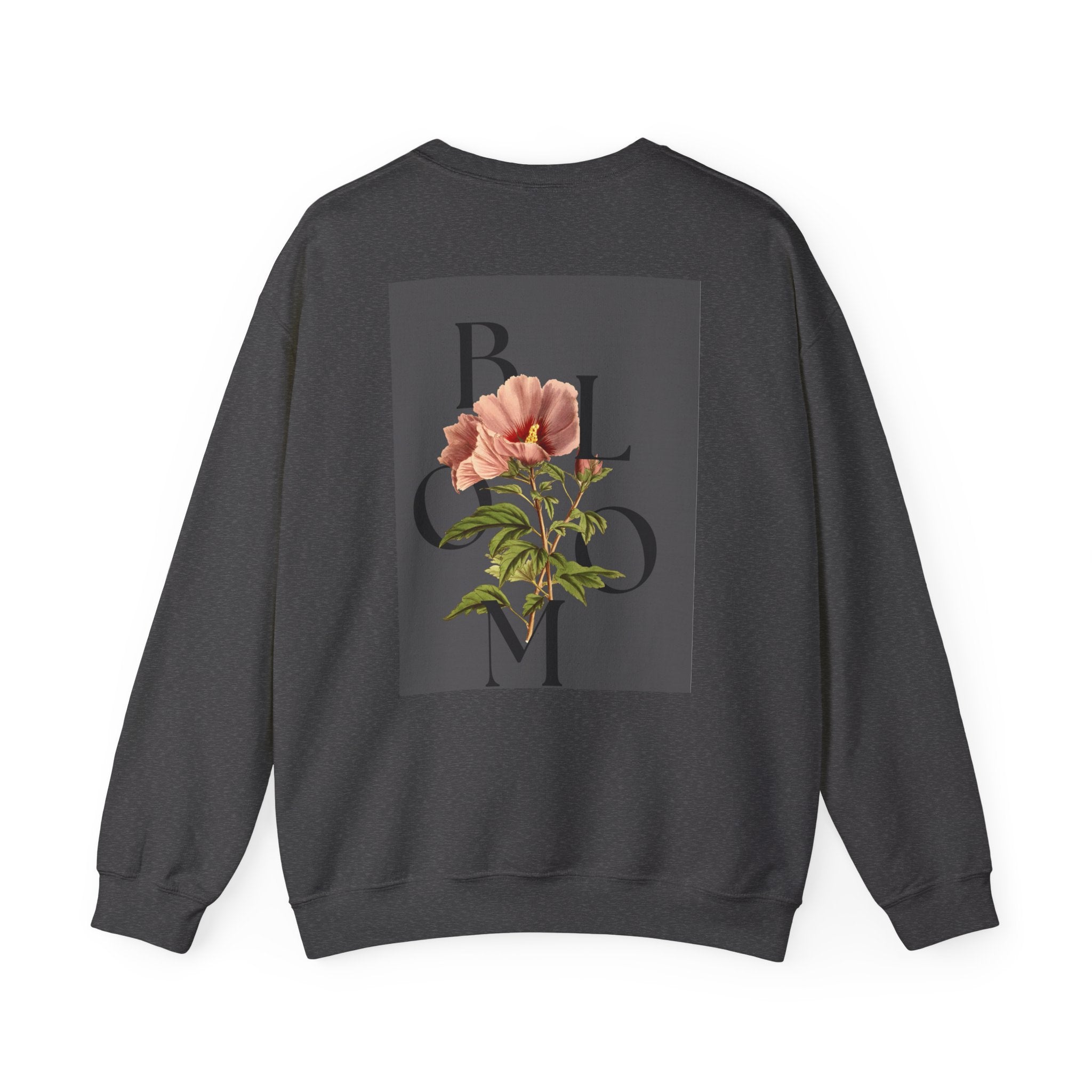 Floral Bloom Sweatshirt — Vintage Pink Flower Graphic Crewneck