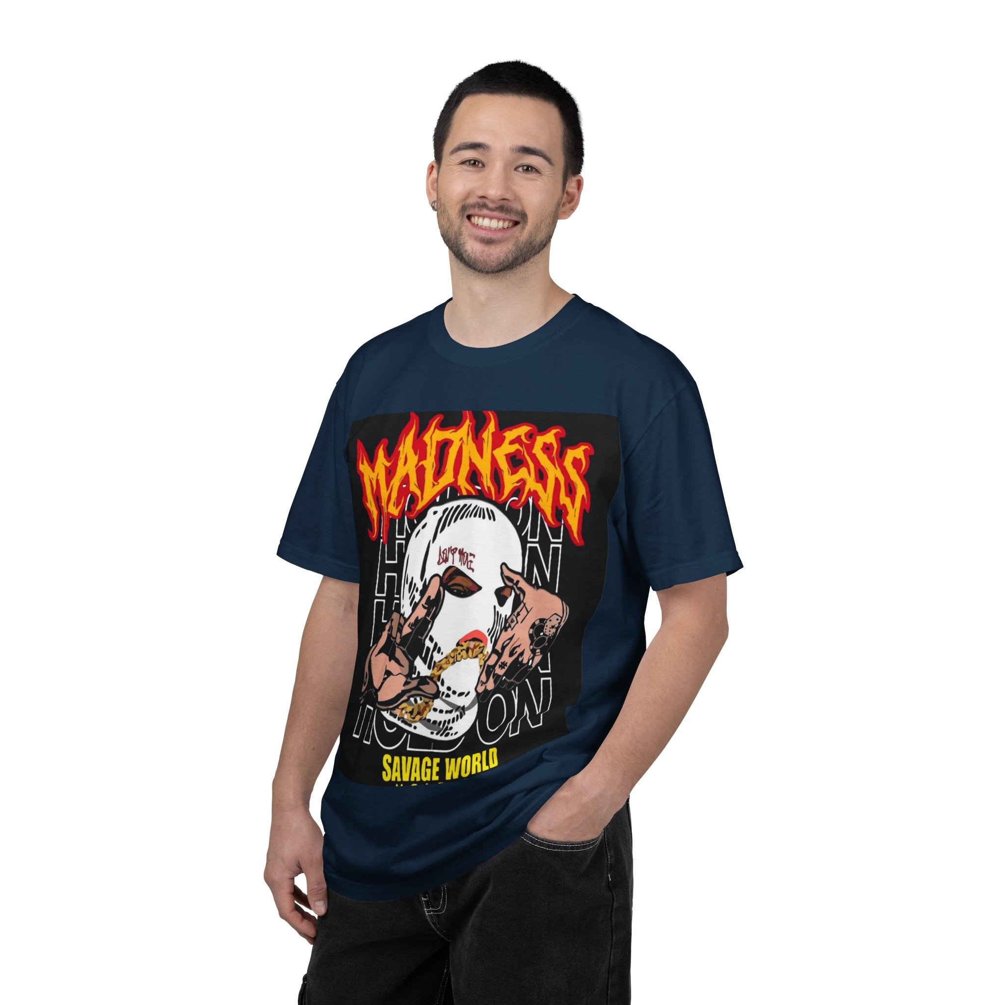 Madness Skull Graphic T-Shirt — Savage World Streetwear Tee