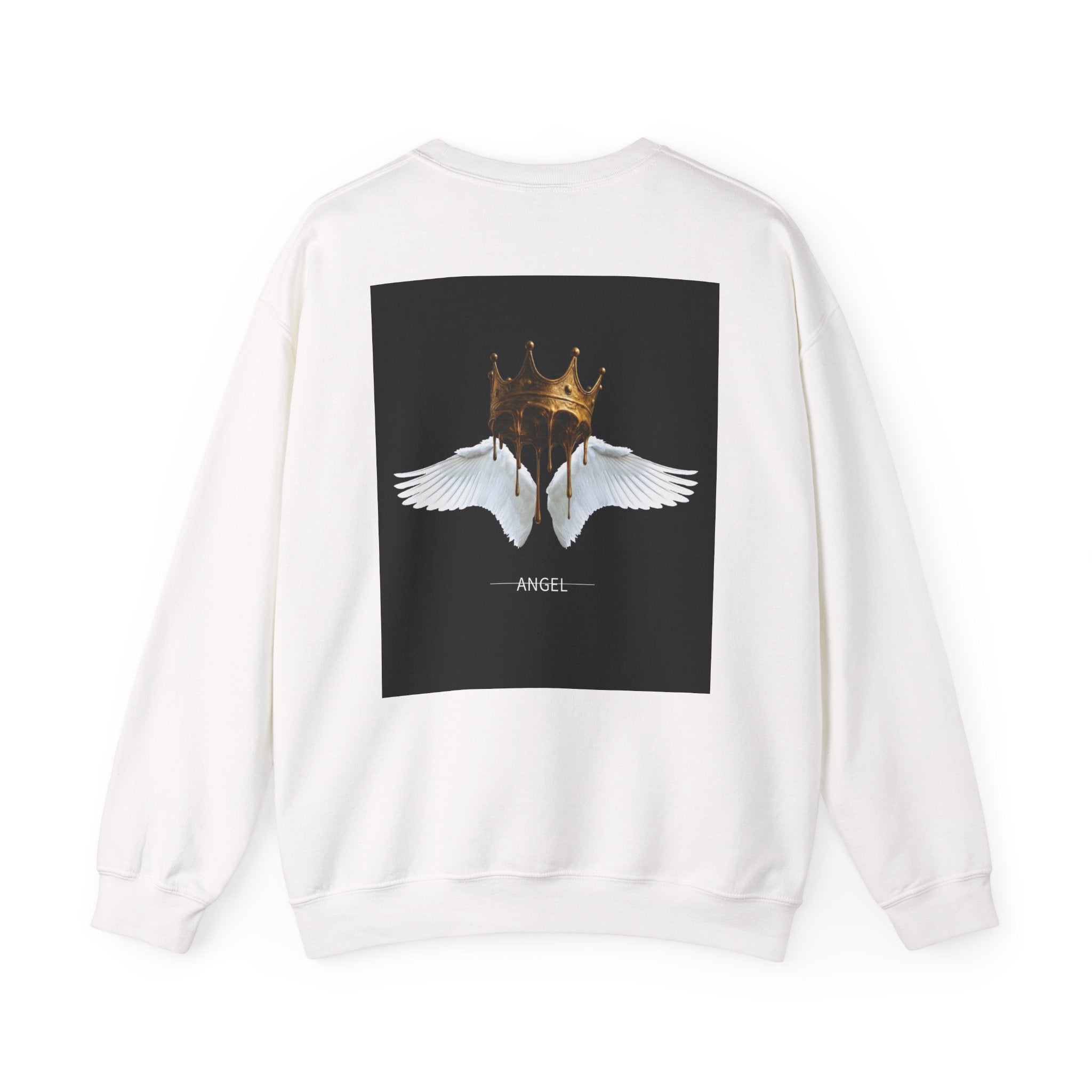 Angel Wings & Dripping Crown Crewneck Sweatshirt