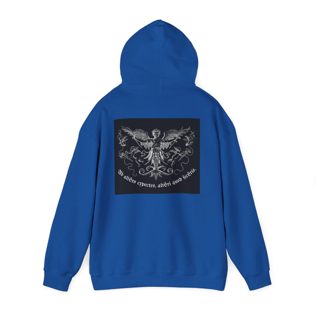 Phoenix Crest Hoodie — "We alone create, alone save, alone" Gothic Graphic Sweatshirt