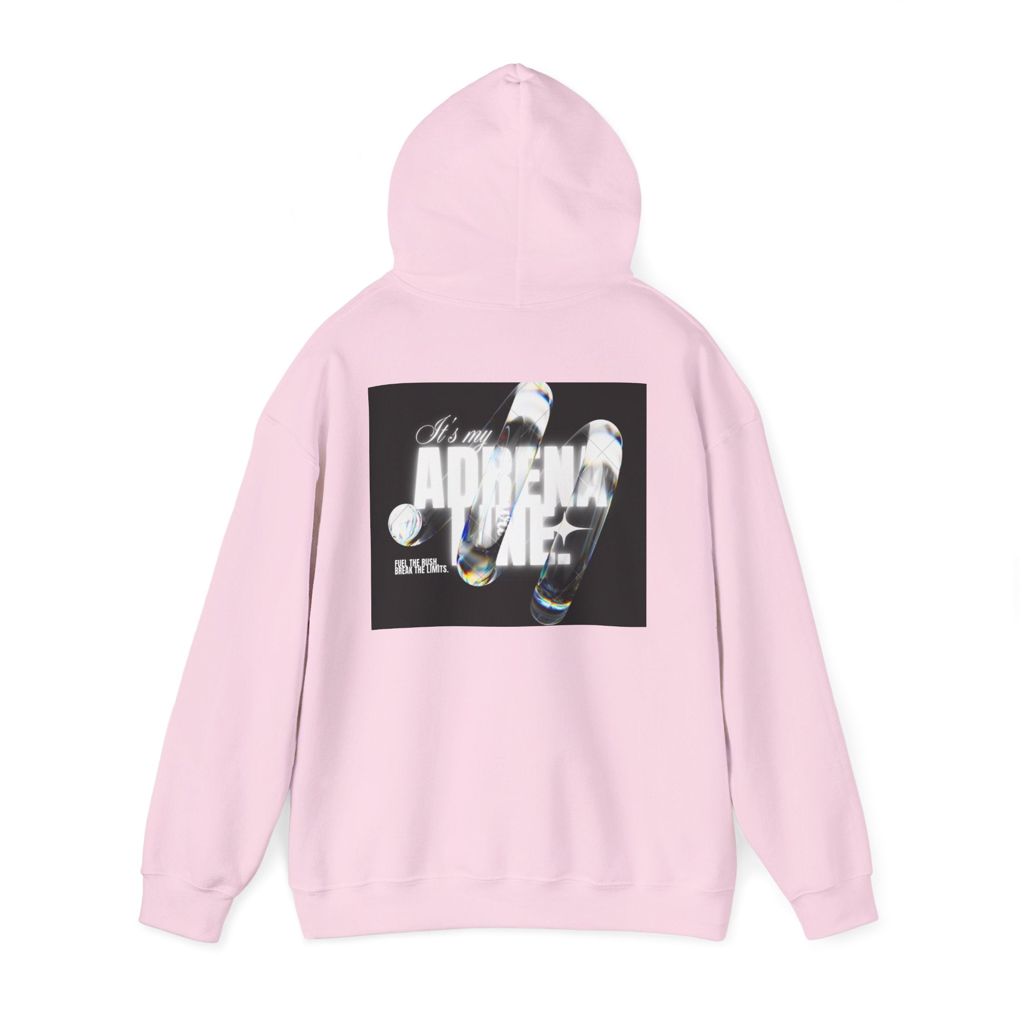 Bubble Text 'Adrenaline' Graphic Hoodie — Urban Streetwear Pullover