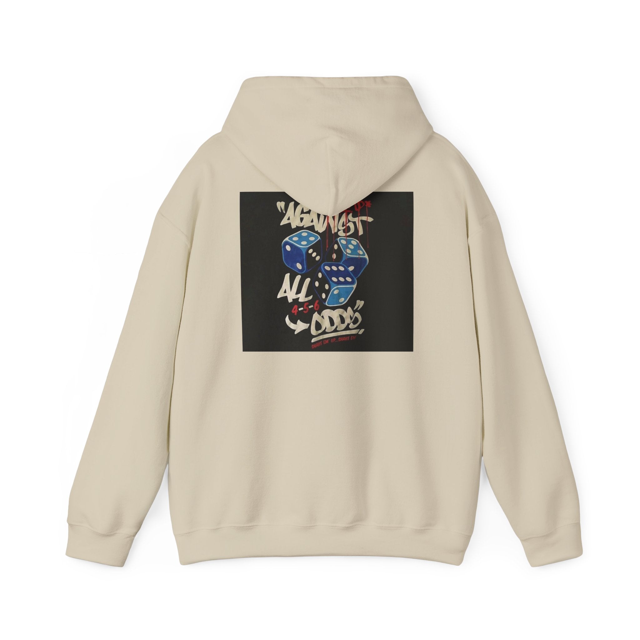 Against All Odds Hoodie — Vintage Dice Graphic Pullover