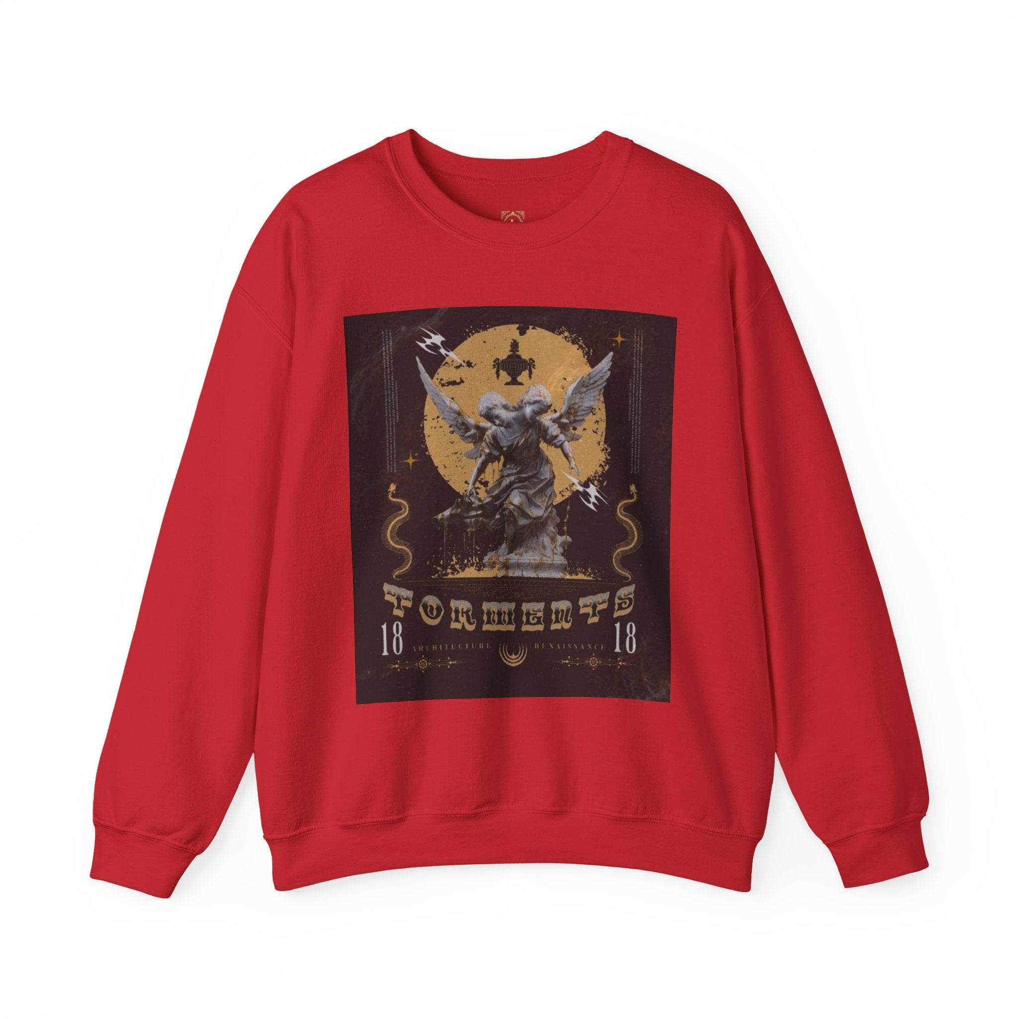 Crewneck Sweatshirt — Vintage Angel Graphic "Forgiven" Streetwear