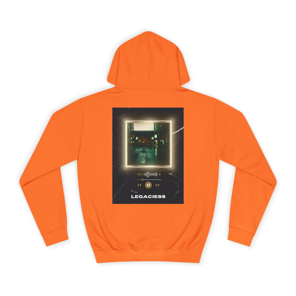 College Hoodie — Retro Neon Square Album Art Design