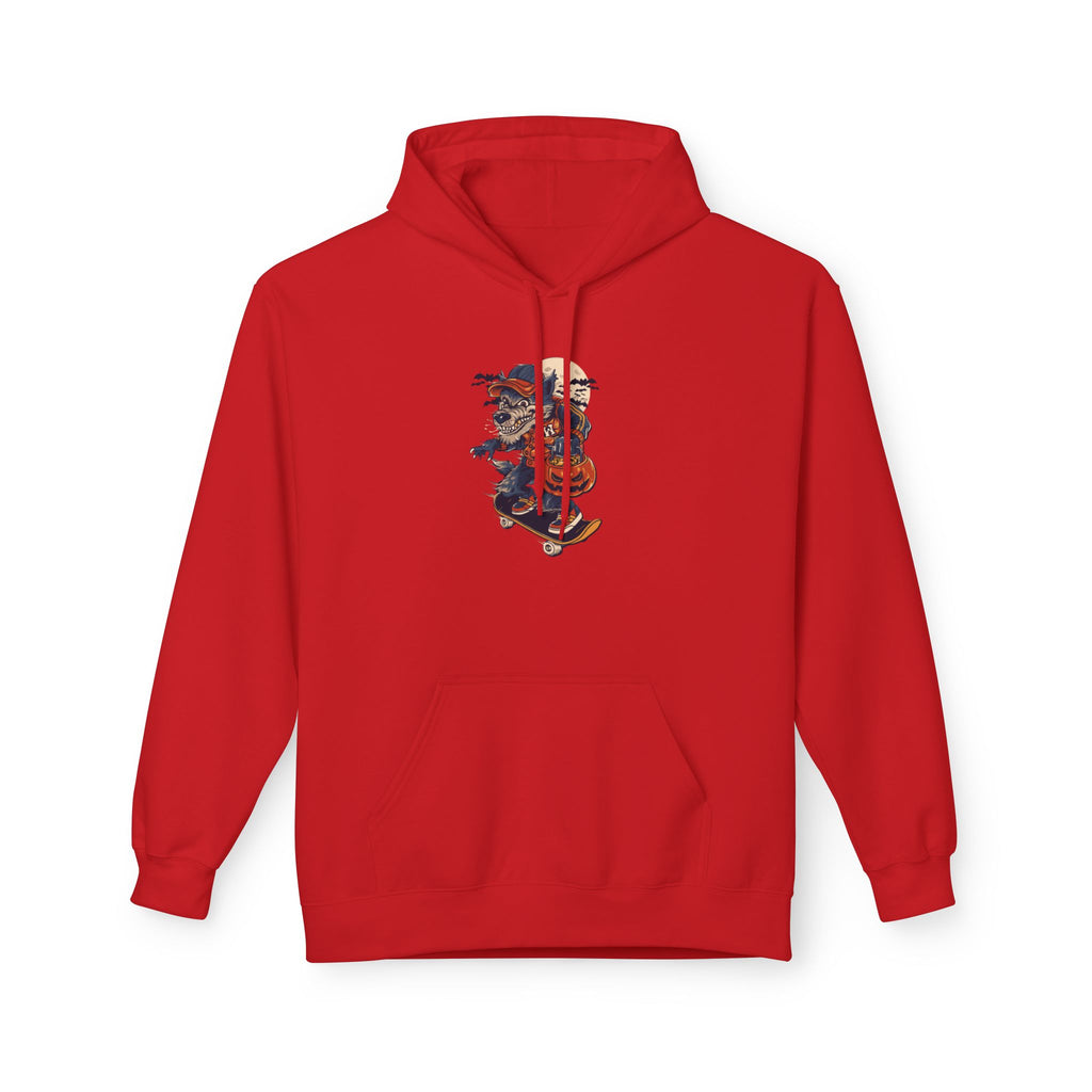 Skull Collage Hoodie — Grunge Floral Skull Graphic Pullover