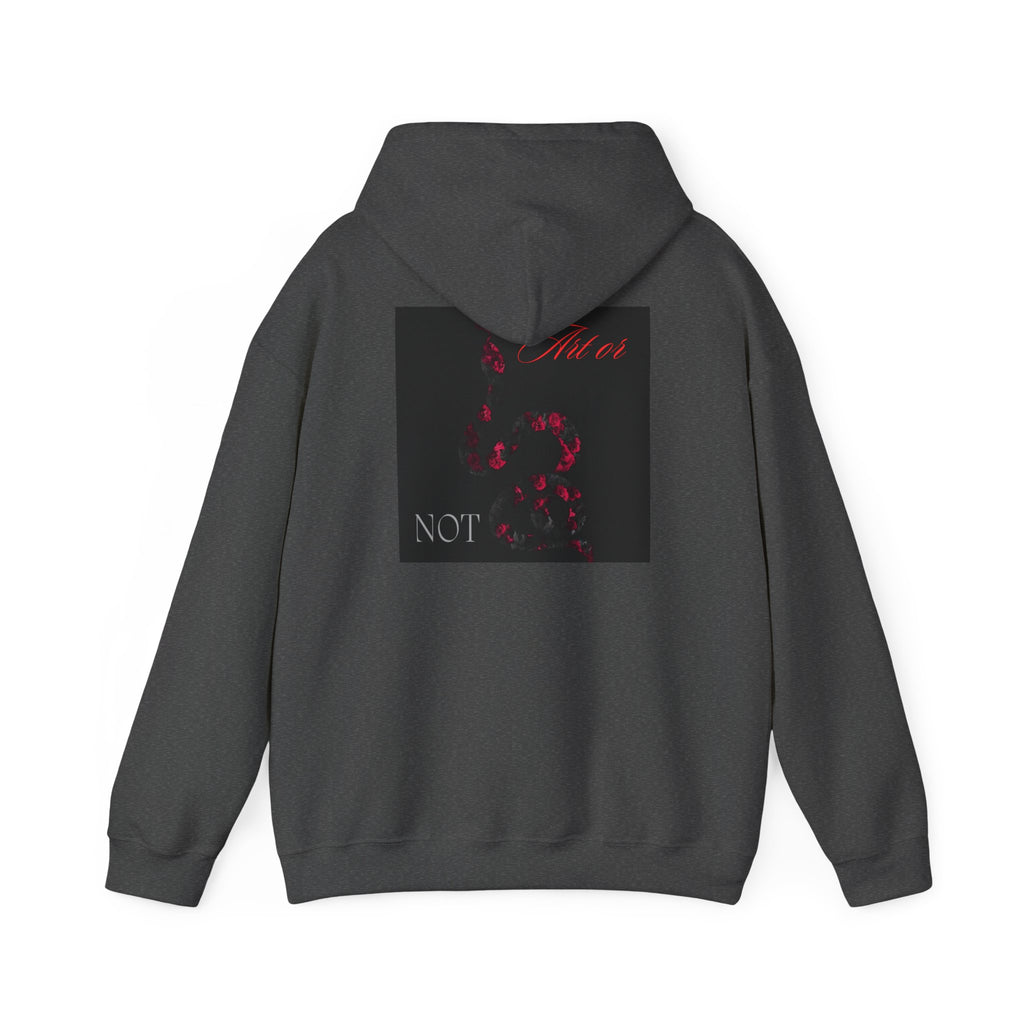 Hoodie — Gothic Red Roses 'Not Mine' Graphic Pullover