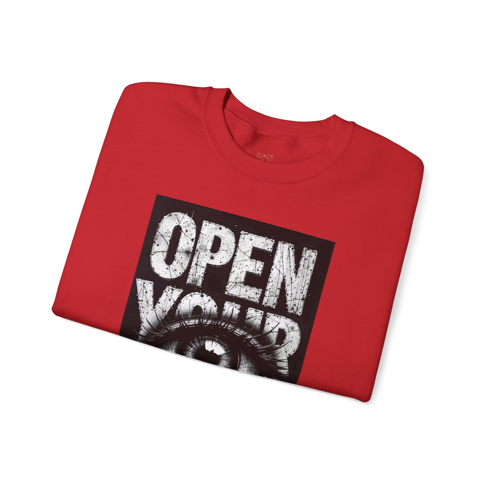 Open Your Eyes Crewneck Sweatshirt — Graphic Eye Design