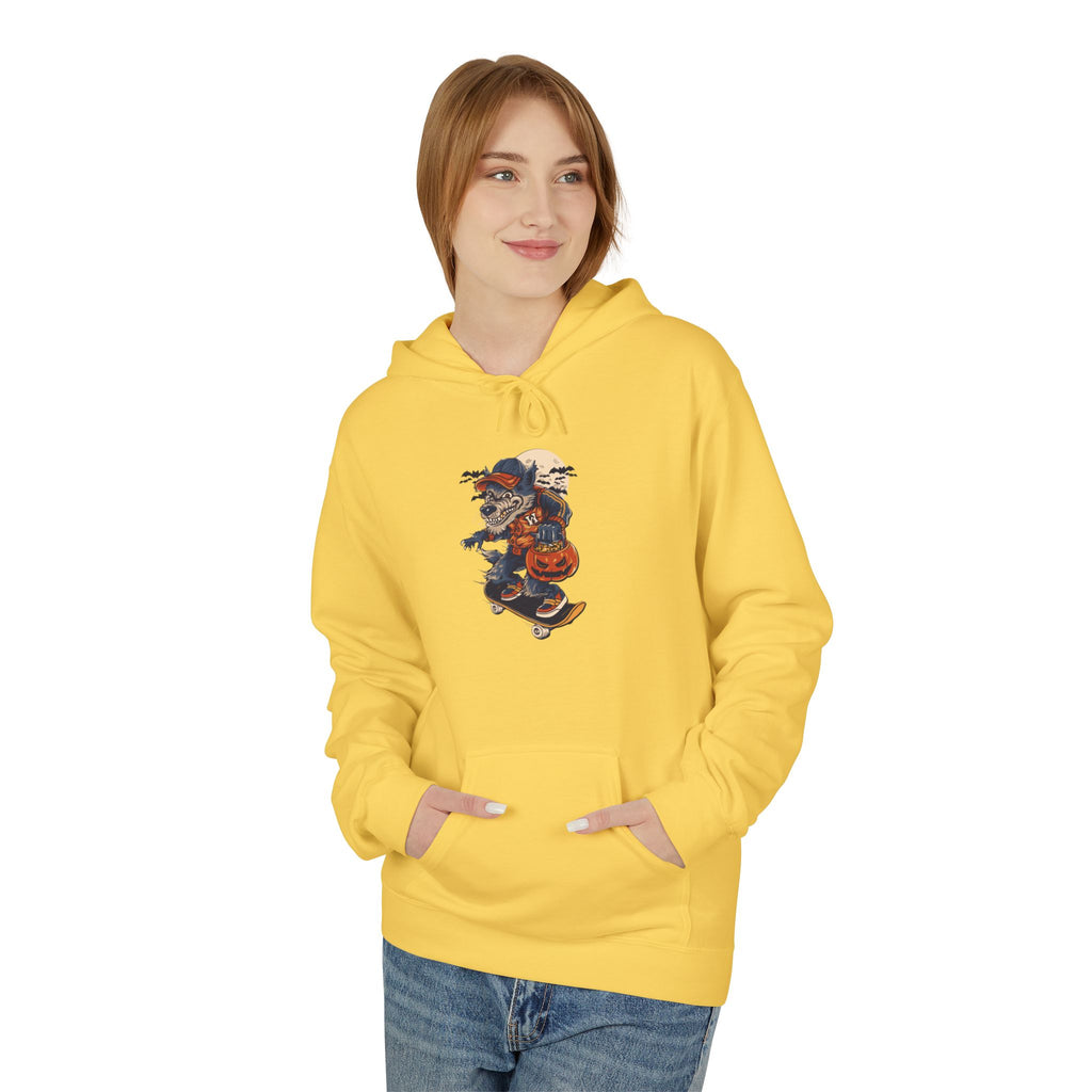 Skull Collage Hoodie — Grunge Floral Skull Graphic Pullover