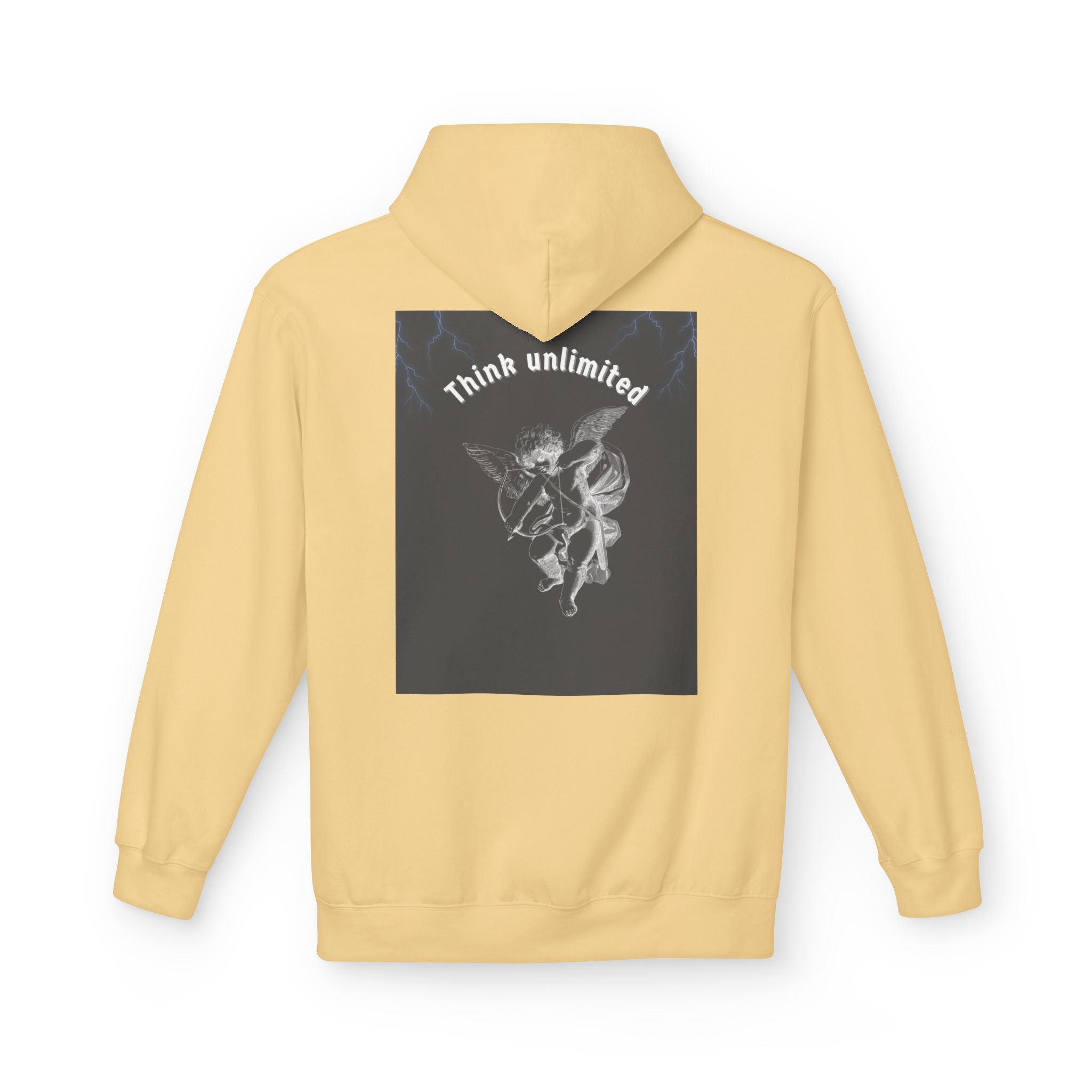 Think Unlimited Hoodie — Inspirational Angel Graphic Pullover