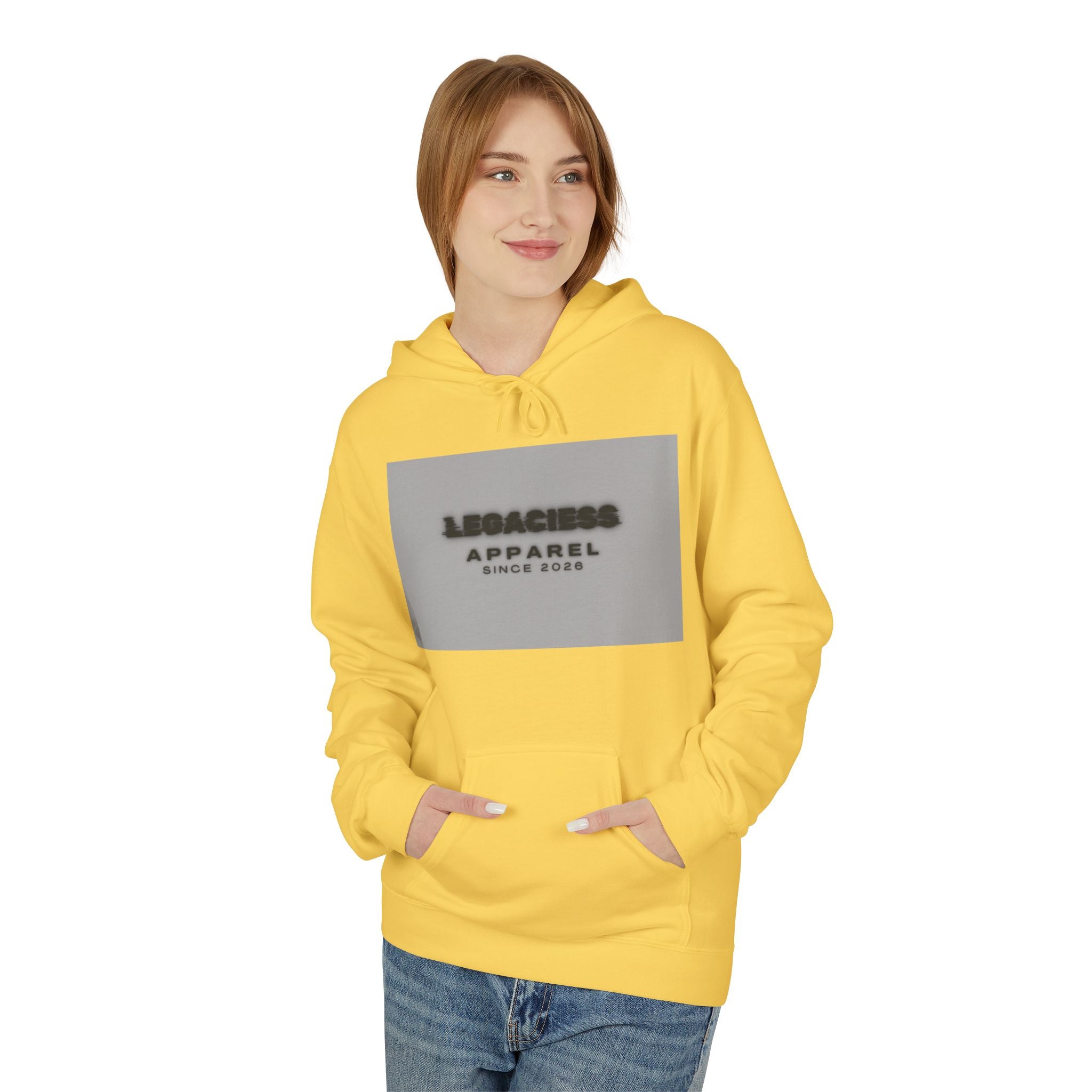 Hoodie — 'Legacies Apparel Since 2028' Minimal Logo Pullover