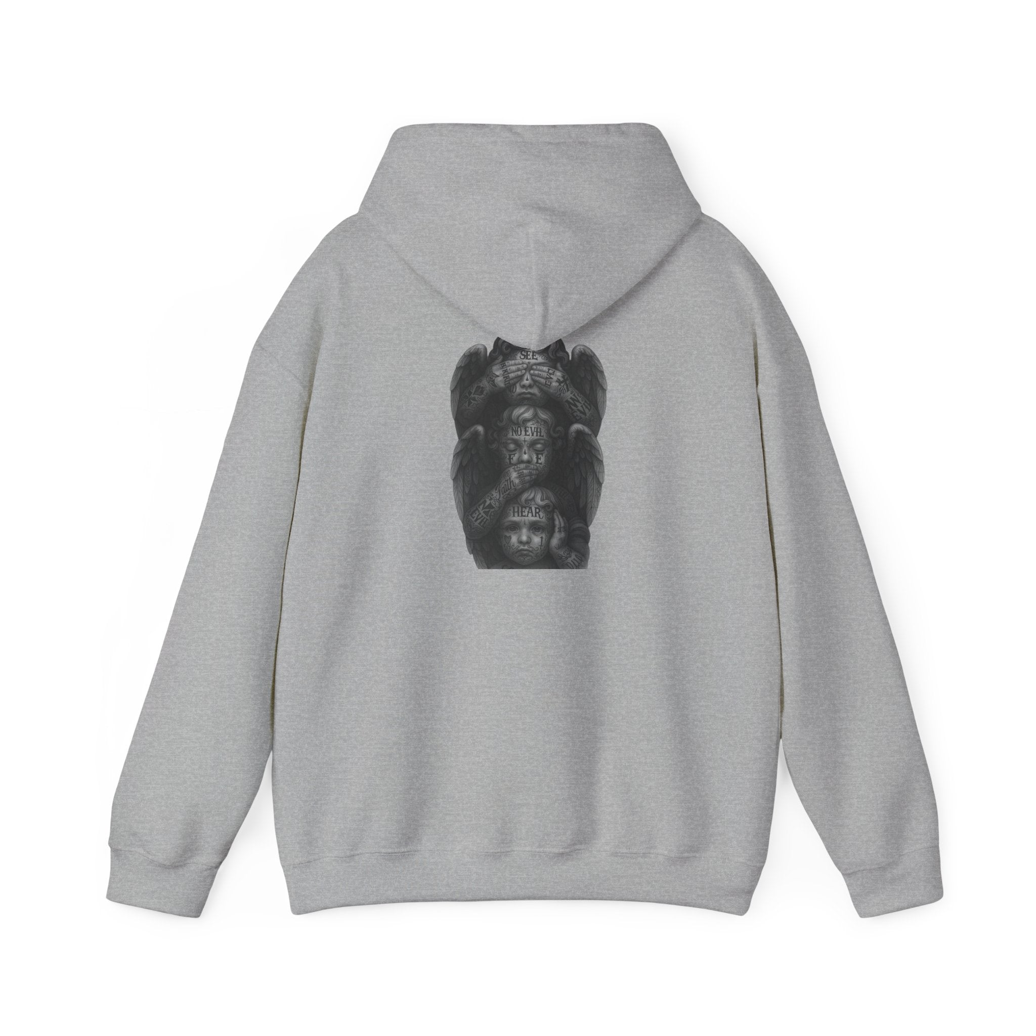 Statue Headstack Hoodie — Gothic Sculpture Art Pullover