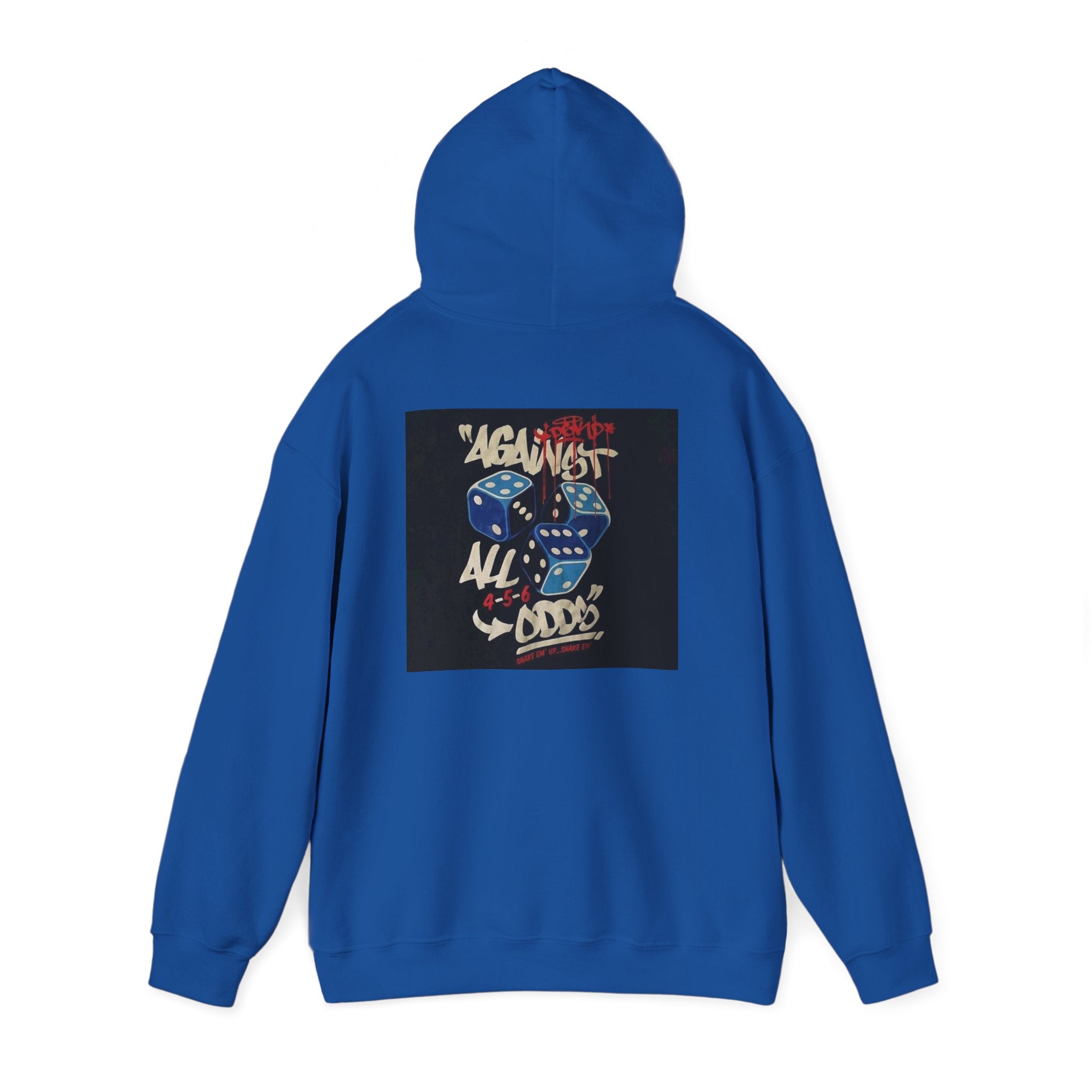 Against All Odds Hoodie — Vintage Dice Graphic Pullover