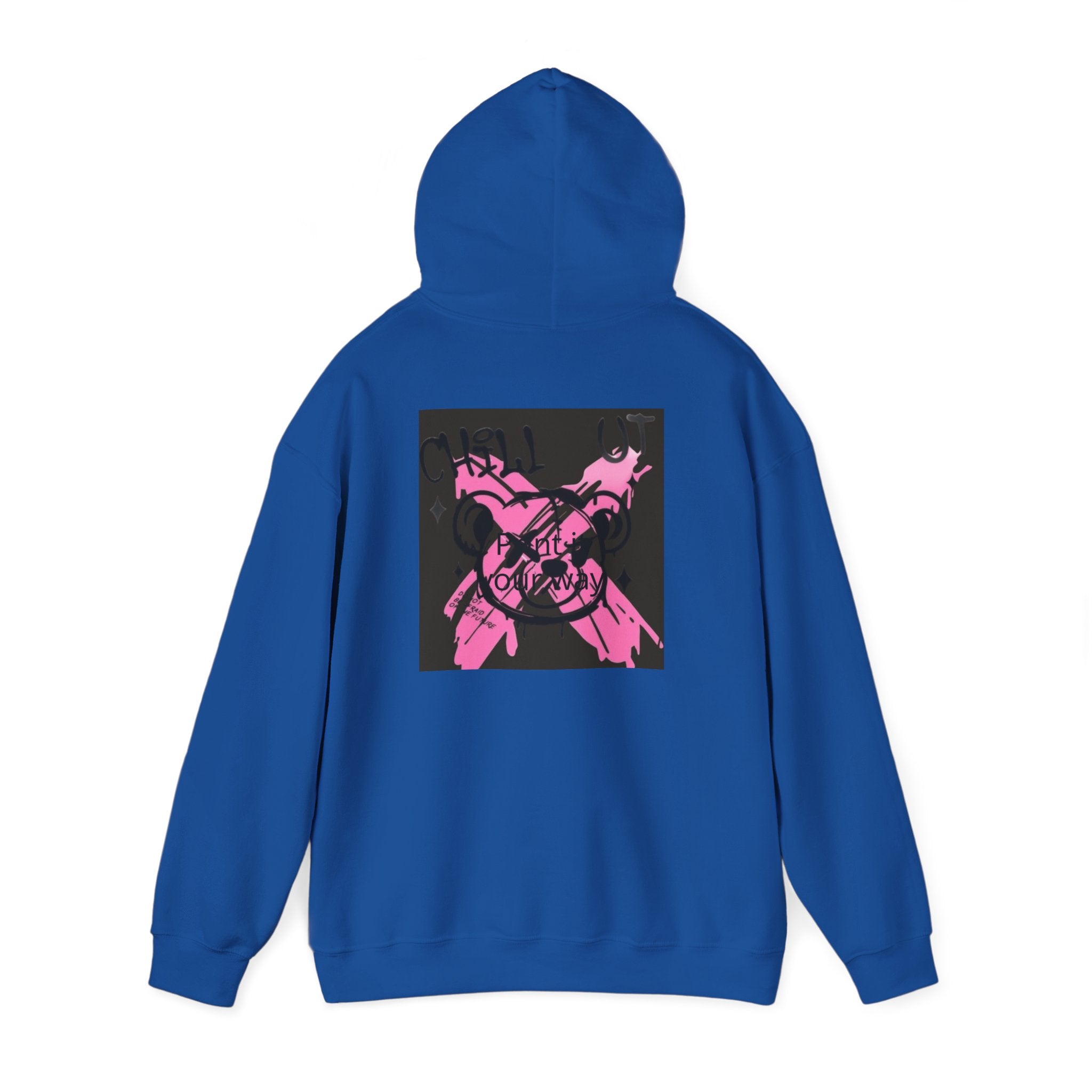 Crossed Guns Hoodie – Pink Retro Graphic Hooded Sweatshirt