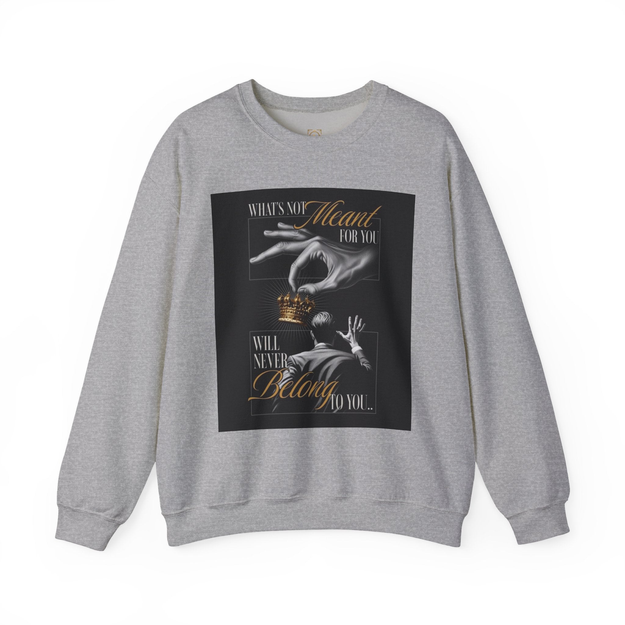 Crewneck Sweatshirt — 'What's My Heart For You' Inspirational Graphic Crewneck