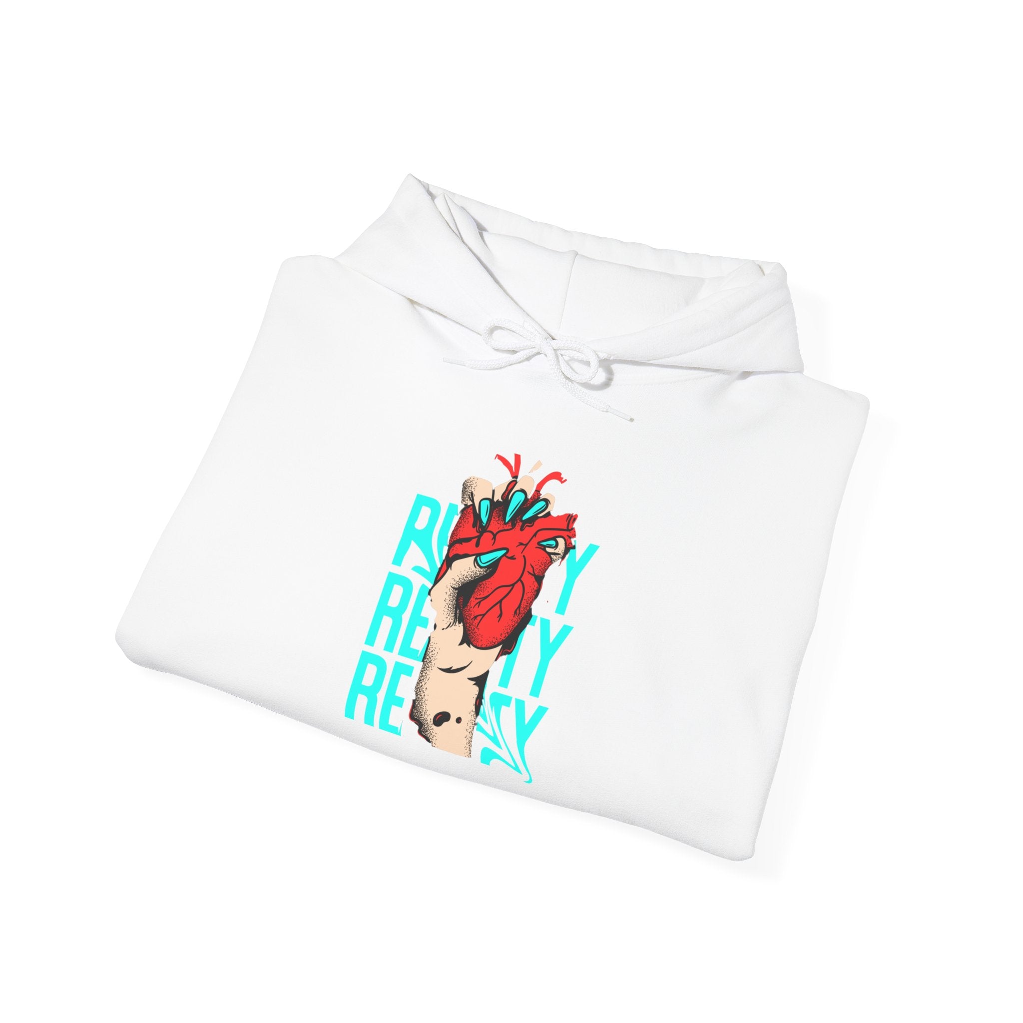 Heart in Hand Hoodie — 'Ready' Graphic Pullover