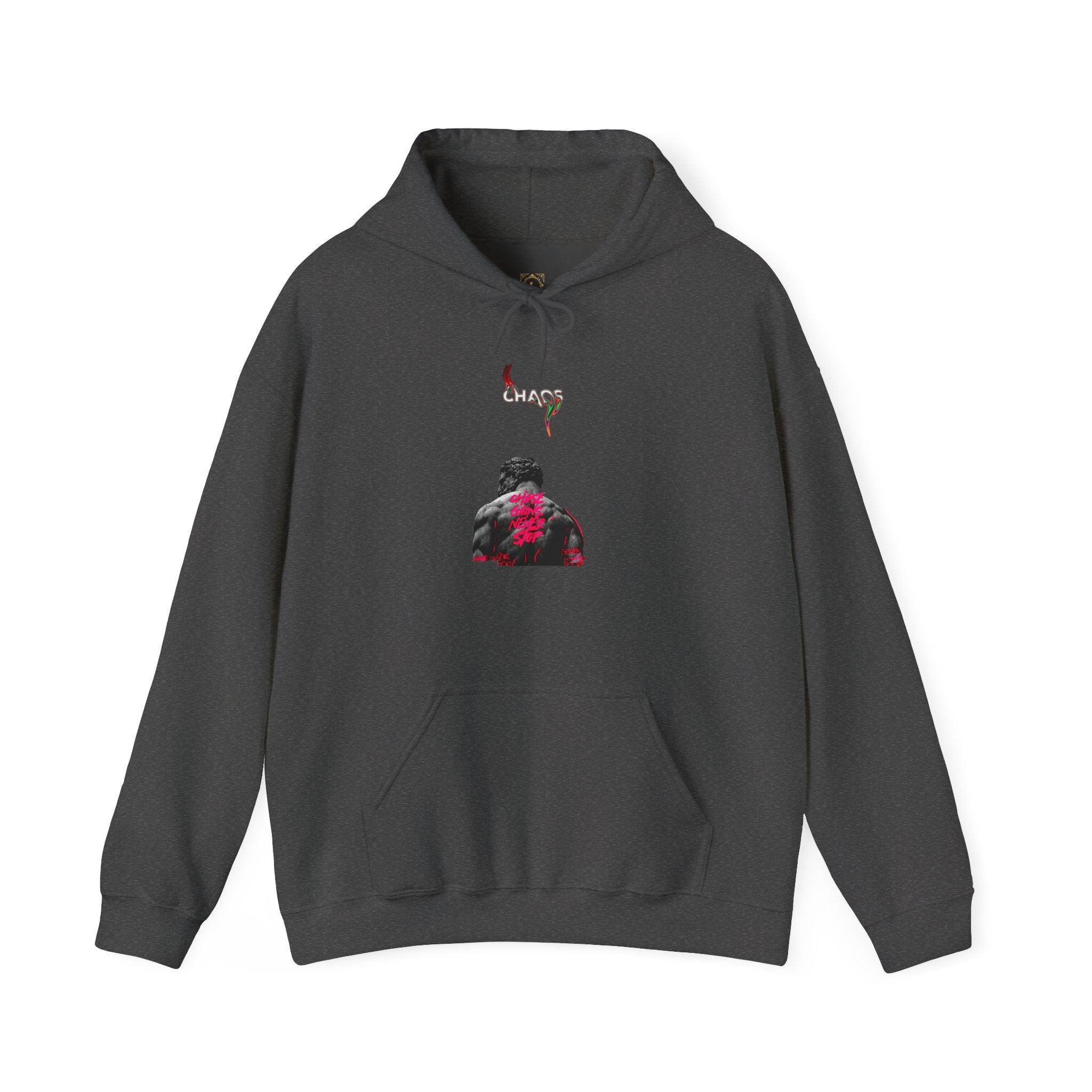 Smoky Rose Backprint Hoodie — Floral Skull Streetwear Pullover