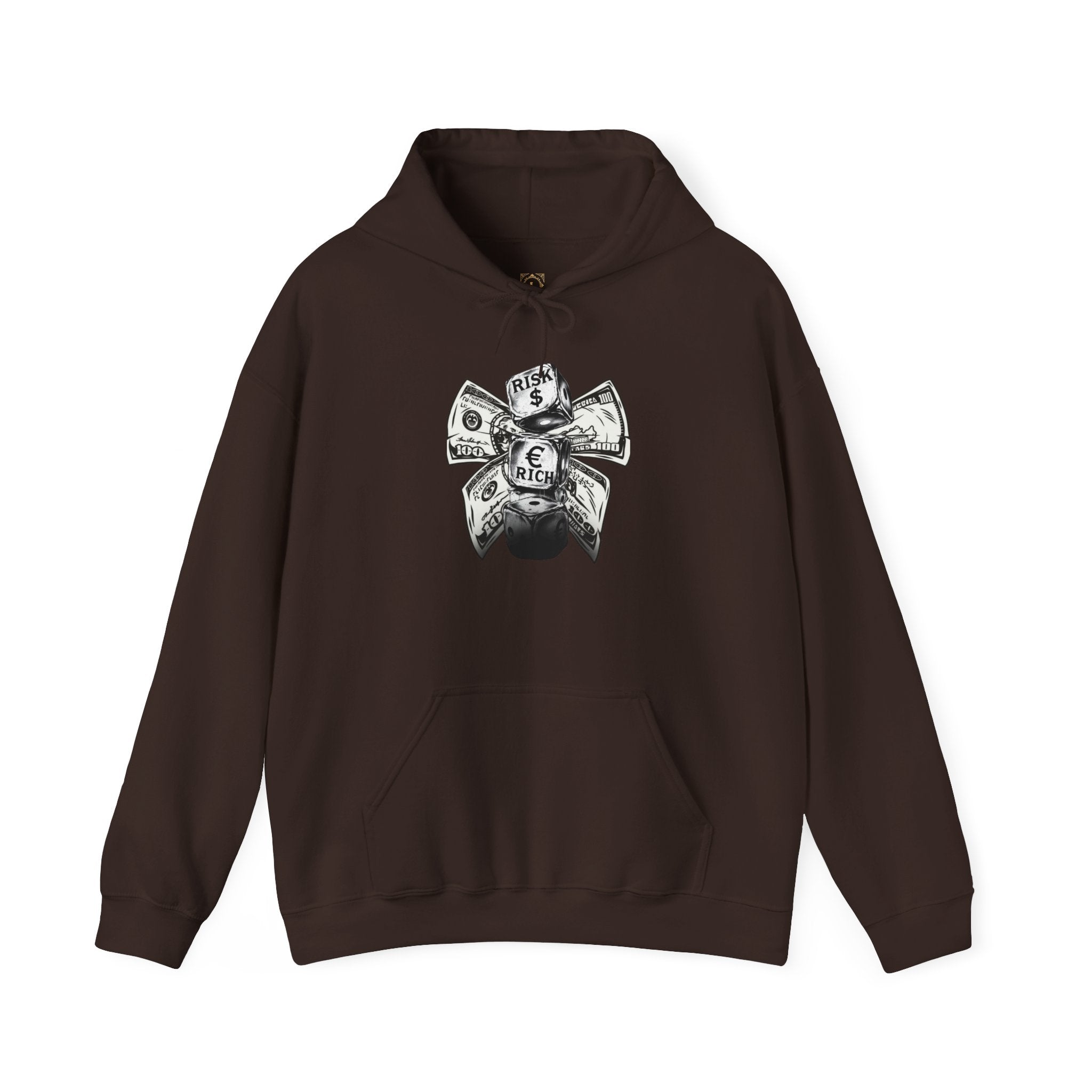 Money Bow Hoodie — Graphic Dollar Knot “Get Rich” Pullover