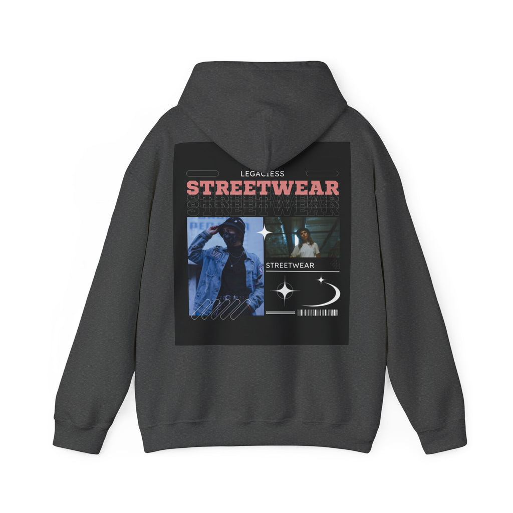 Streetwear Collage Hoodie — Retro Urban Graphic Sweatshirt