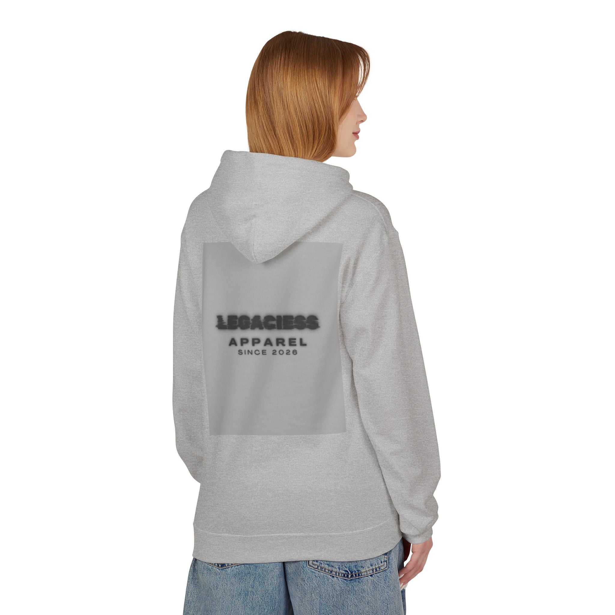 Hoodie — 'Legacies Apparel Since 2028' Minimal Logo Pullover