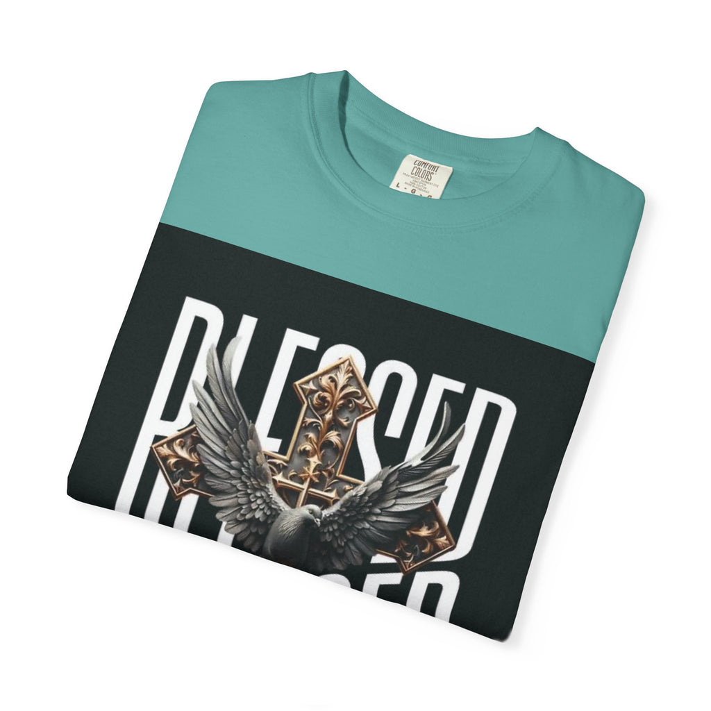 Blessed Dove Graphic T-Shirt — "BLESSED" Faith-Inspired Tee