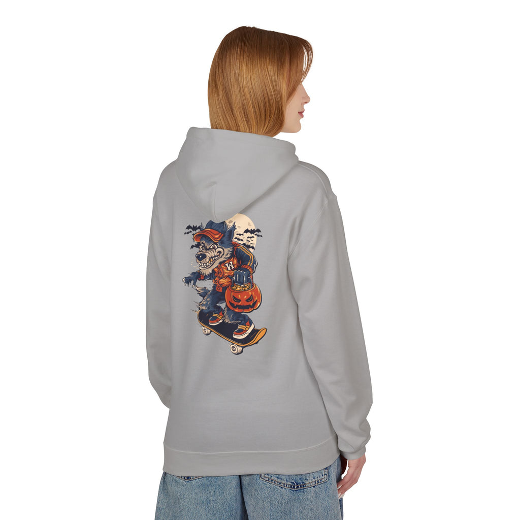 Skull Collage Hoodie — Grunge Floral Skull Graphic Pullover