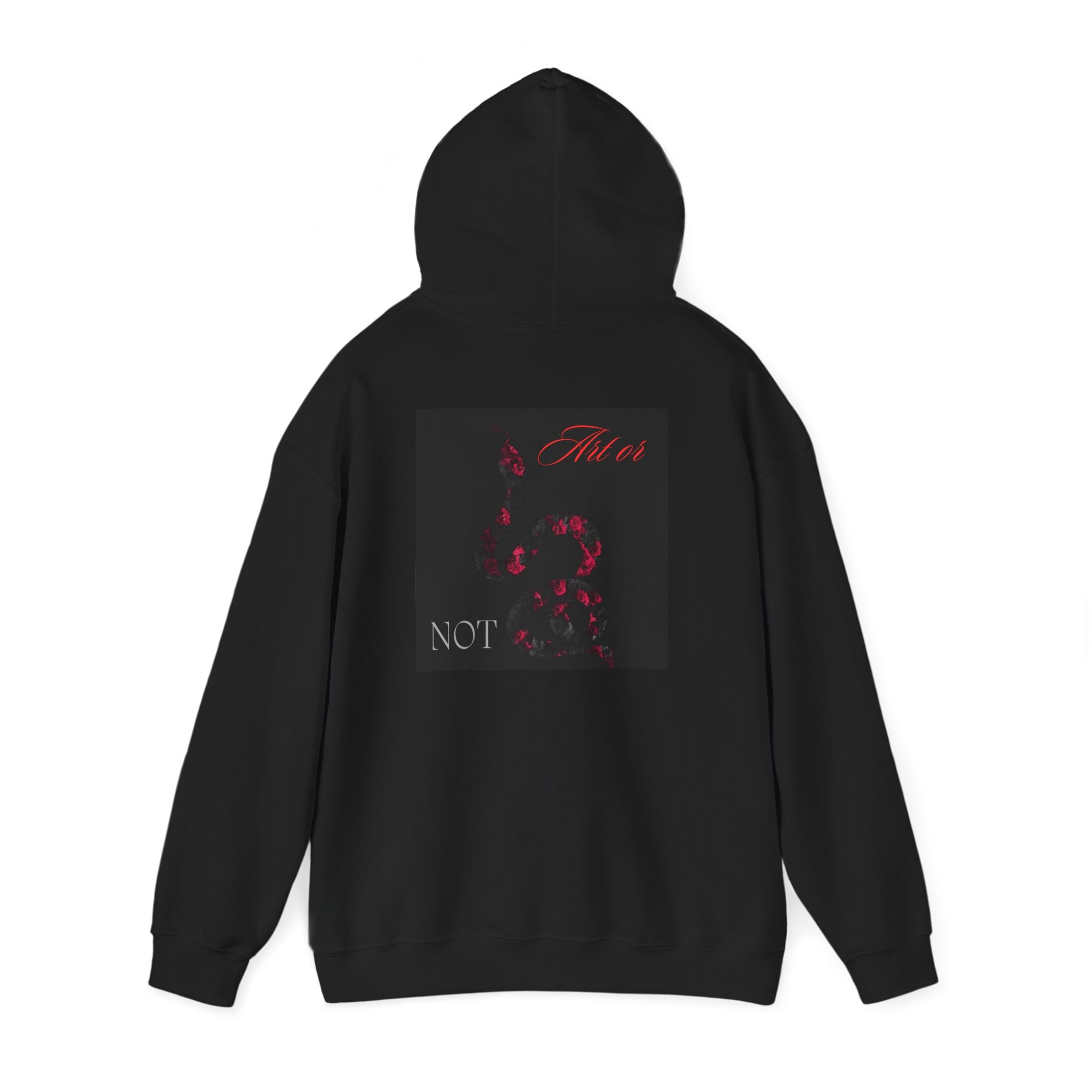 Hoodie — Gothic Red Roses 'Not Mine' Graphic Pullover