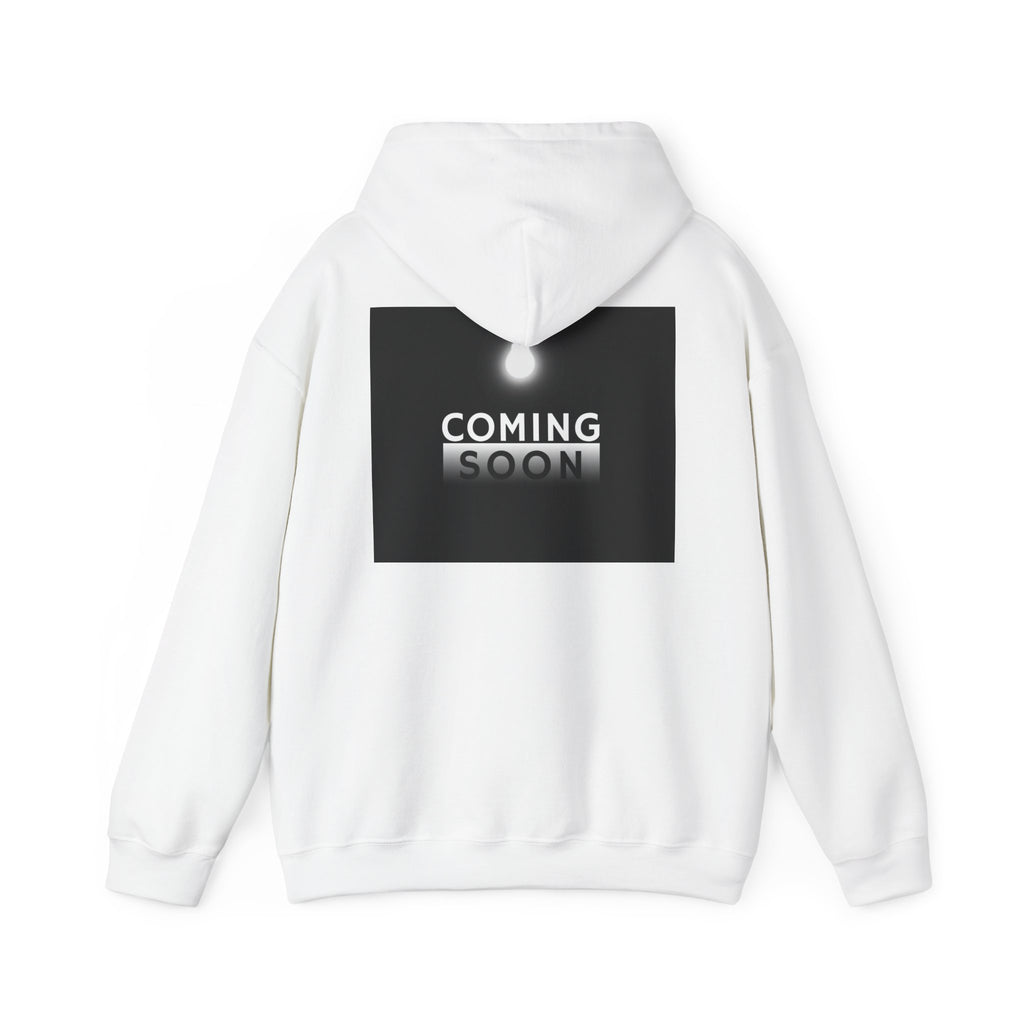 Coming Soon Hoodie - Minimal Neon Sign Pullover