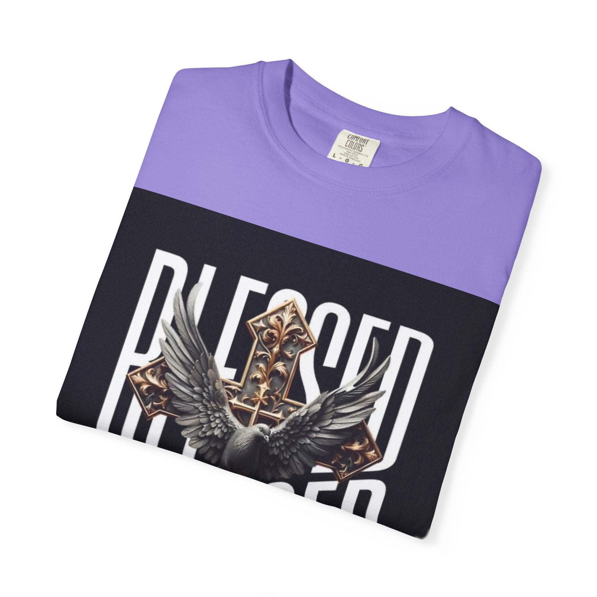 Blessed Dove Graphic T-Shirt — "BLESSED" Faith-Inspired Tee