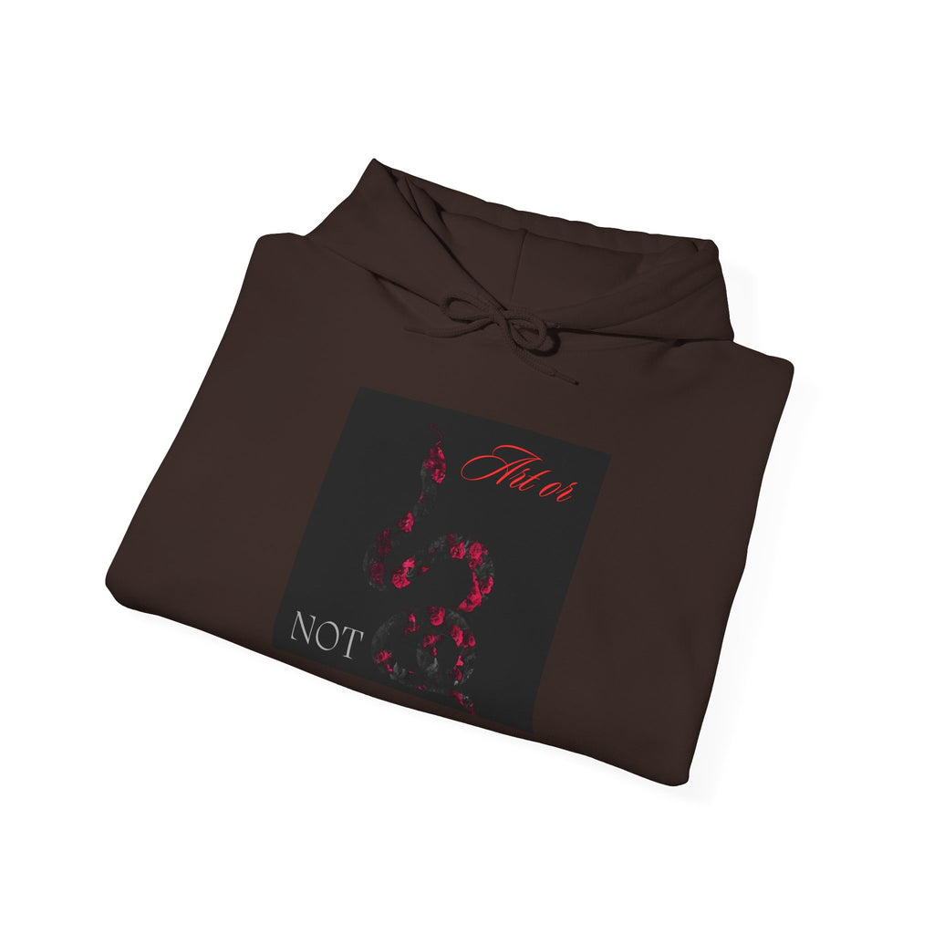 Hoodie — Gothic Red Roses 'Not Mine' Graphic Pullover