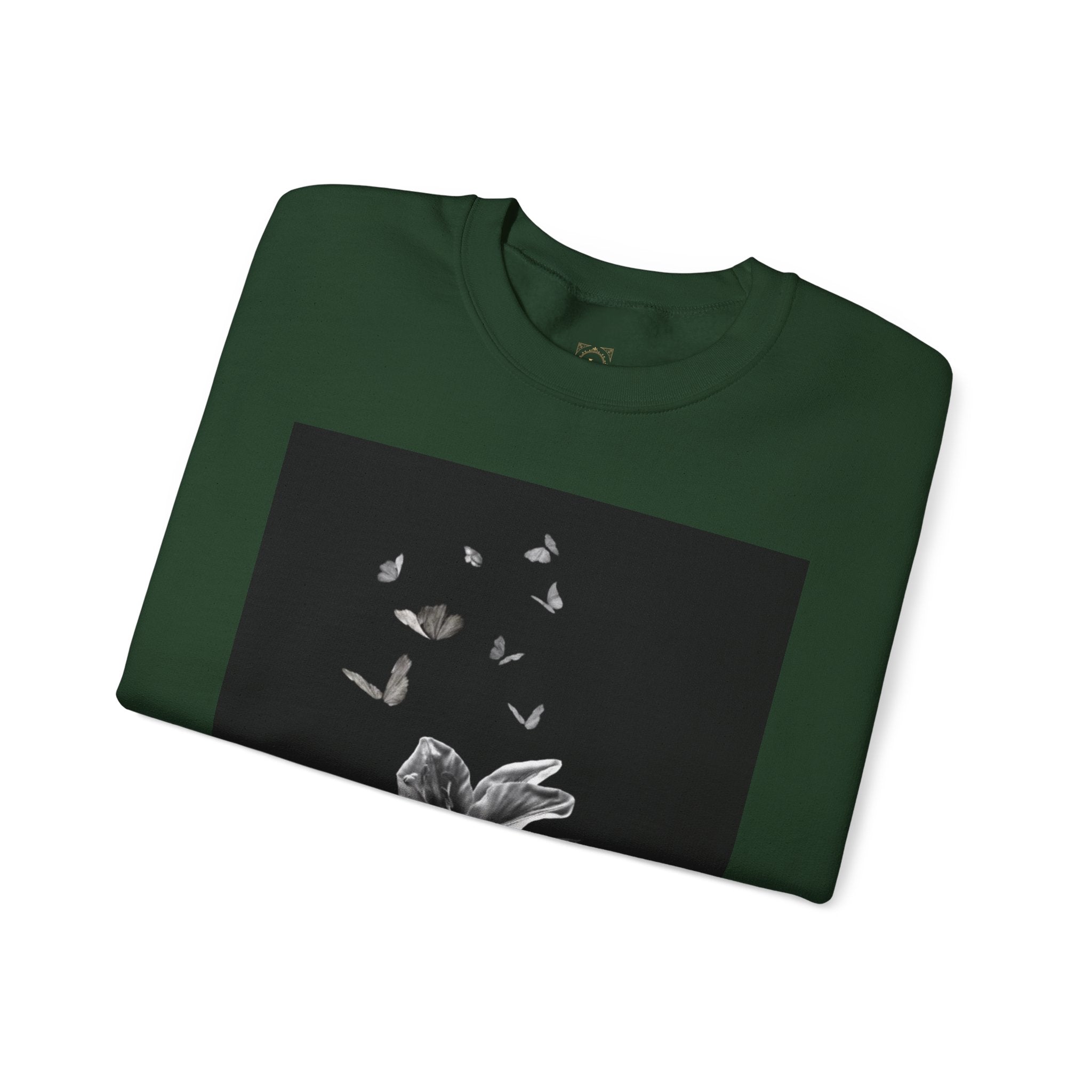Floral Butterfly Crewneck Sweatshirt