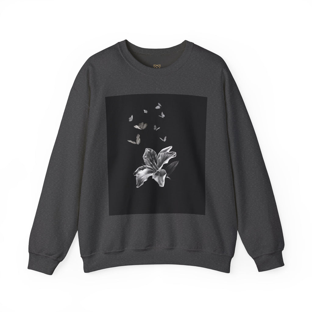 Floral Butterfly Crewneck Sweatshirt