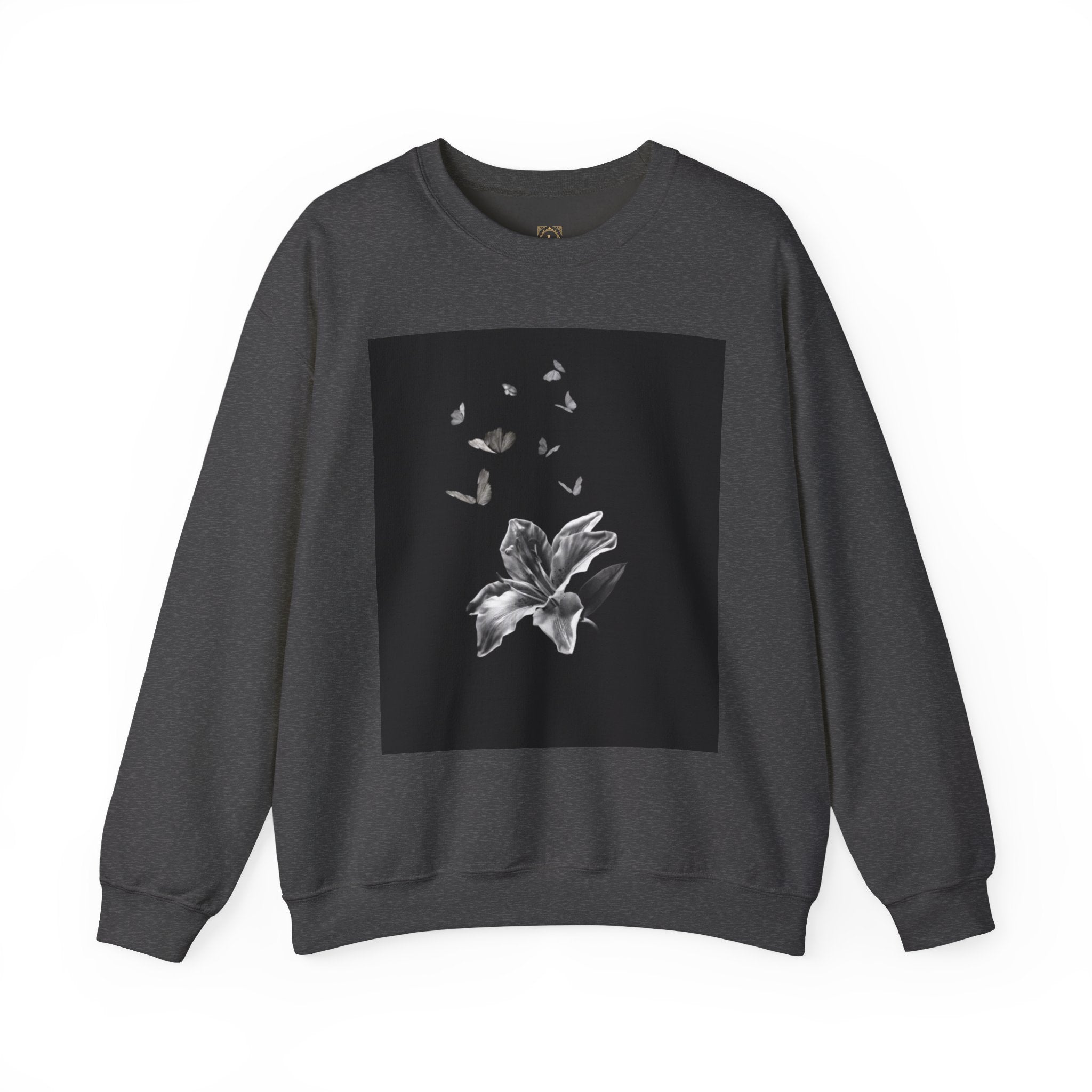 Floral Butterfly Crewneck Sweatshirt