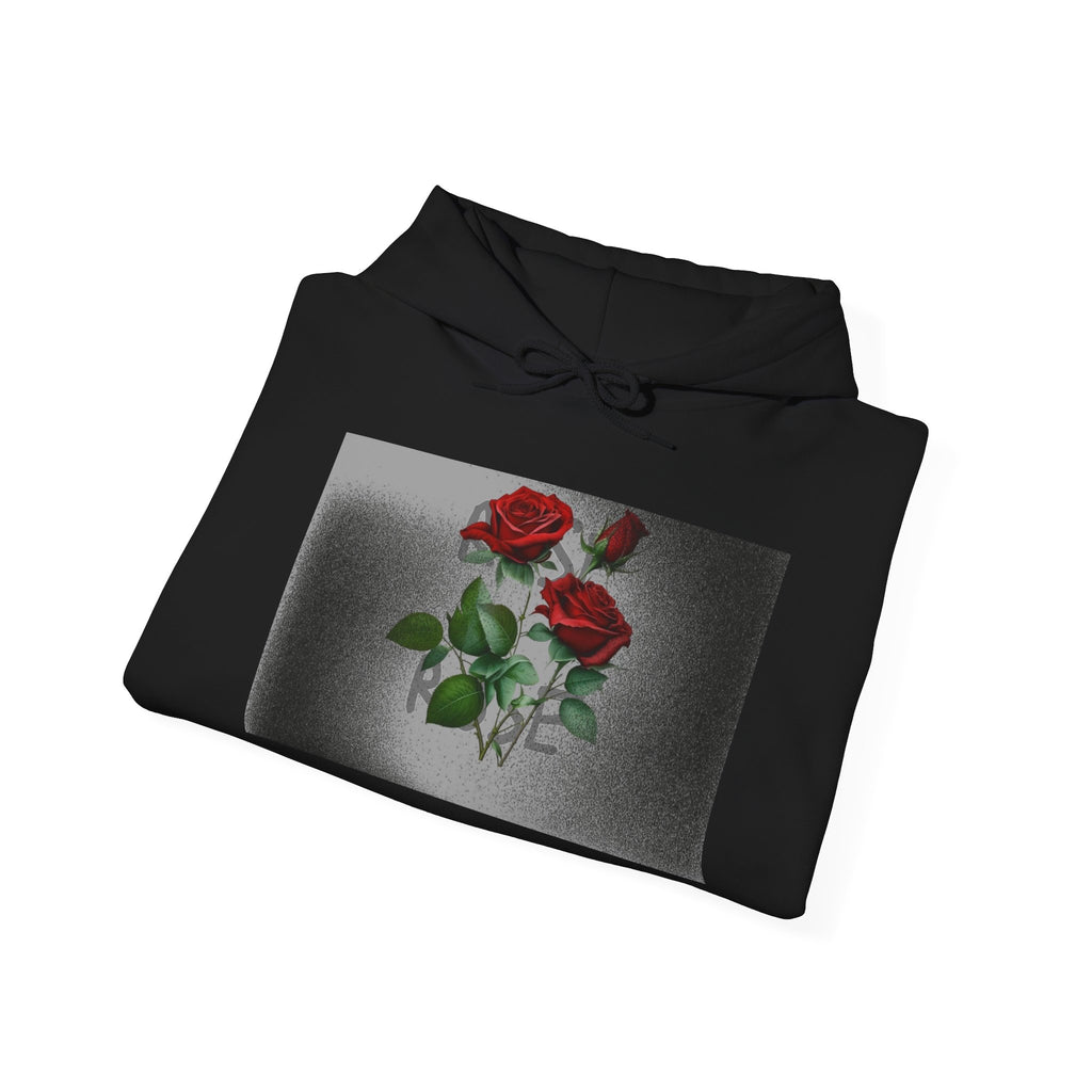 Rose Bloom Hoodie — Vintage Red Roses Graphic Pullover