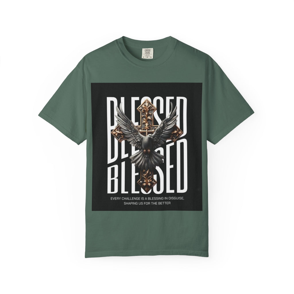 Blessed Dove Graphic T-Shirt — "BLESSED" Faith-Inspired Tee