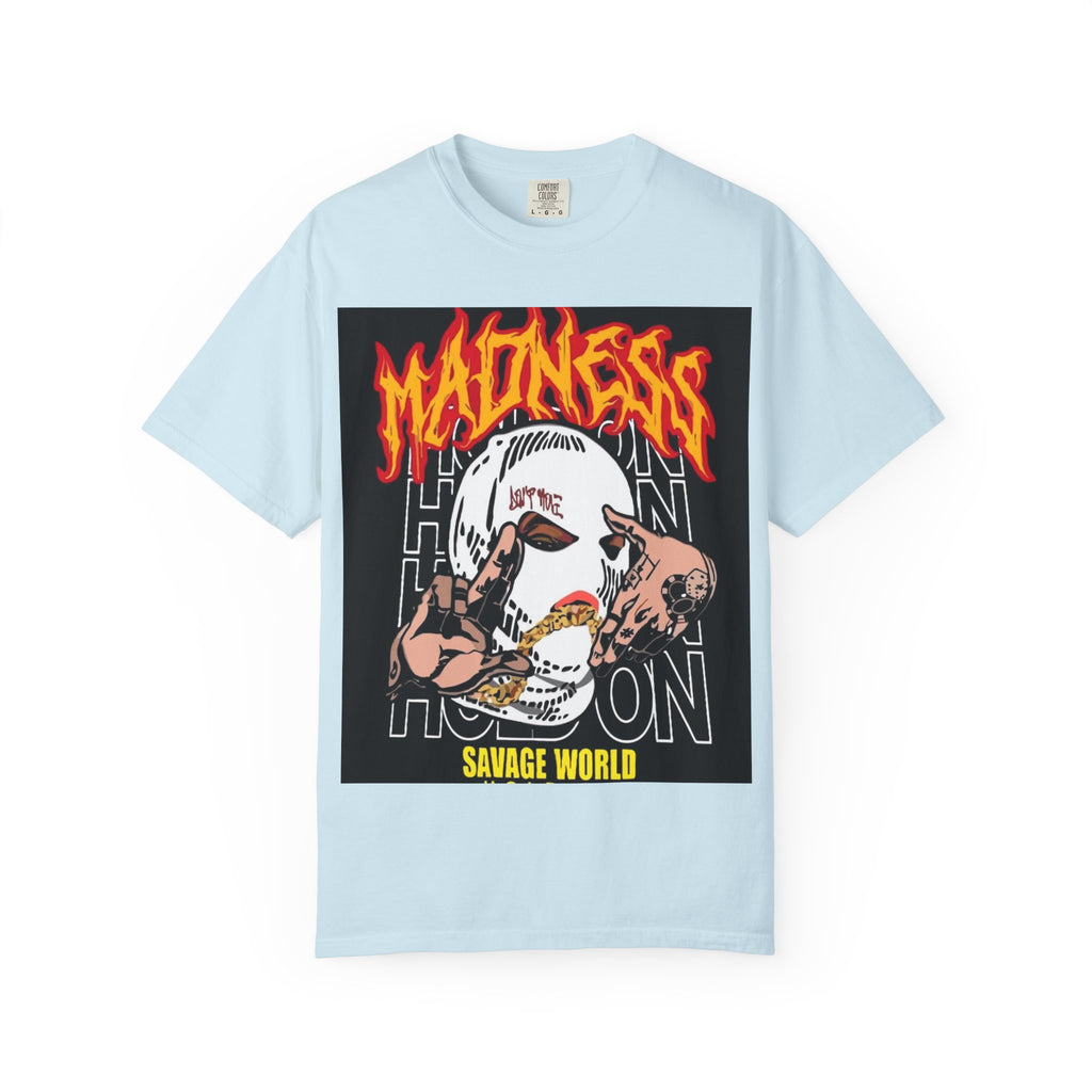 Madness Skull Graphic T-Shirt — Savage World Streetwear Tee