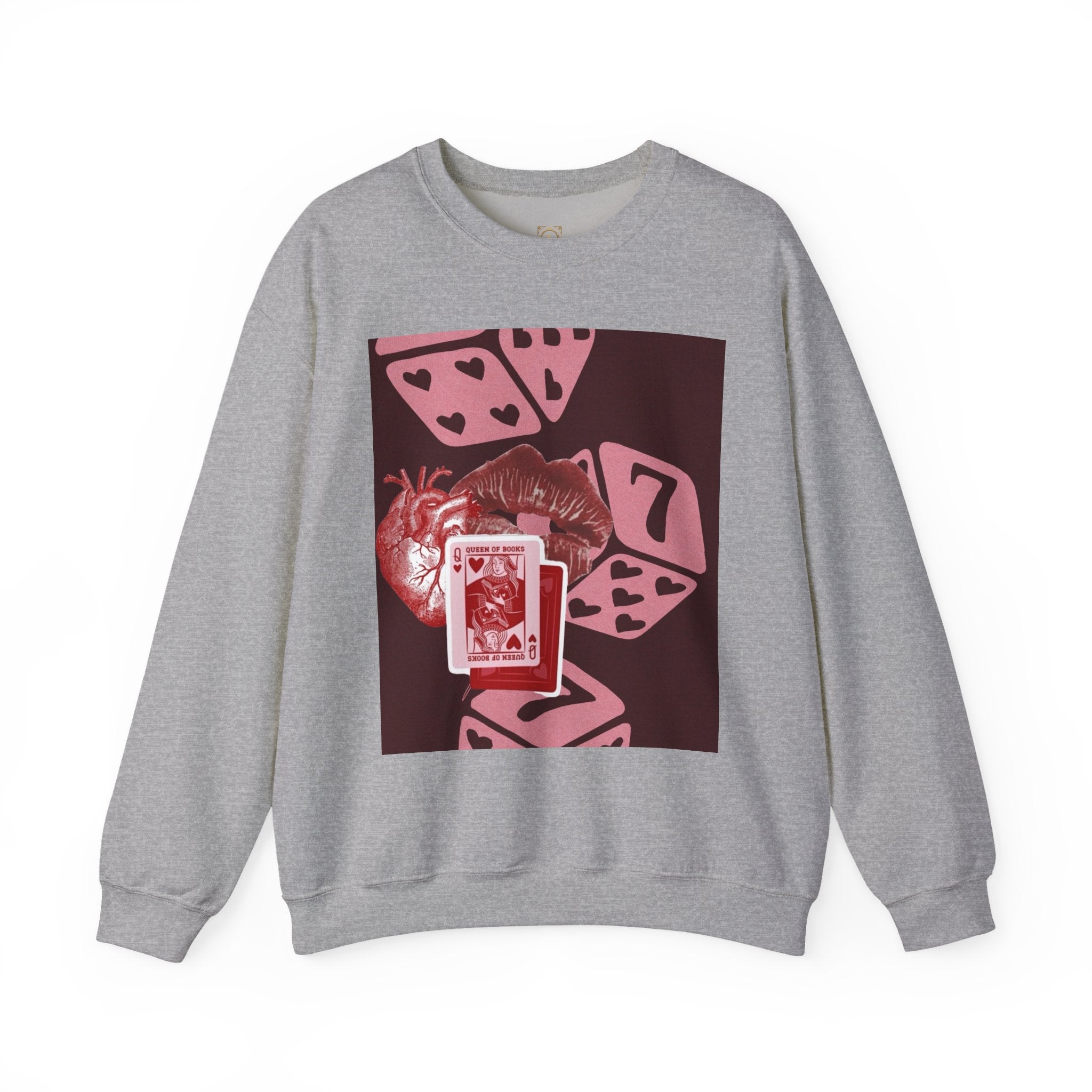 Lucky Heart Dice Crewneck Sweatshirt — 'Legaciess' Logo Back